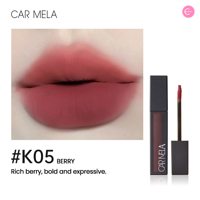 CARMELA Velvet Matte Lip Mud - Long Lasting Liquid Lipstick, Vegan & Cruelty Free, Highly Pigmented for Full Coverage - Perfect for Parties, Date Nights & Everyday Wear
