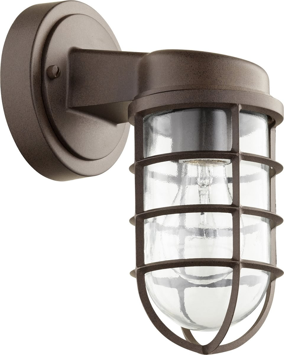 10H Belfour 1-Light Outdoor Wall Mount Light Fixture in Oiled Bronze - Perfect for Porch, Patio, and Garden Lighting