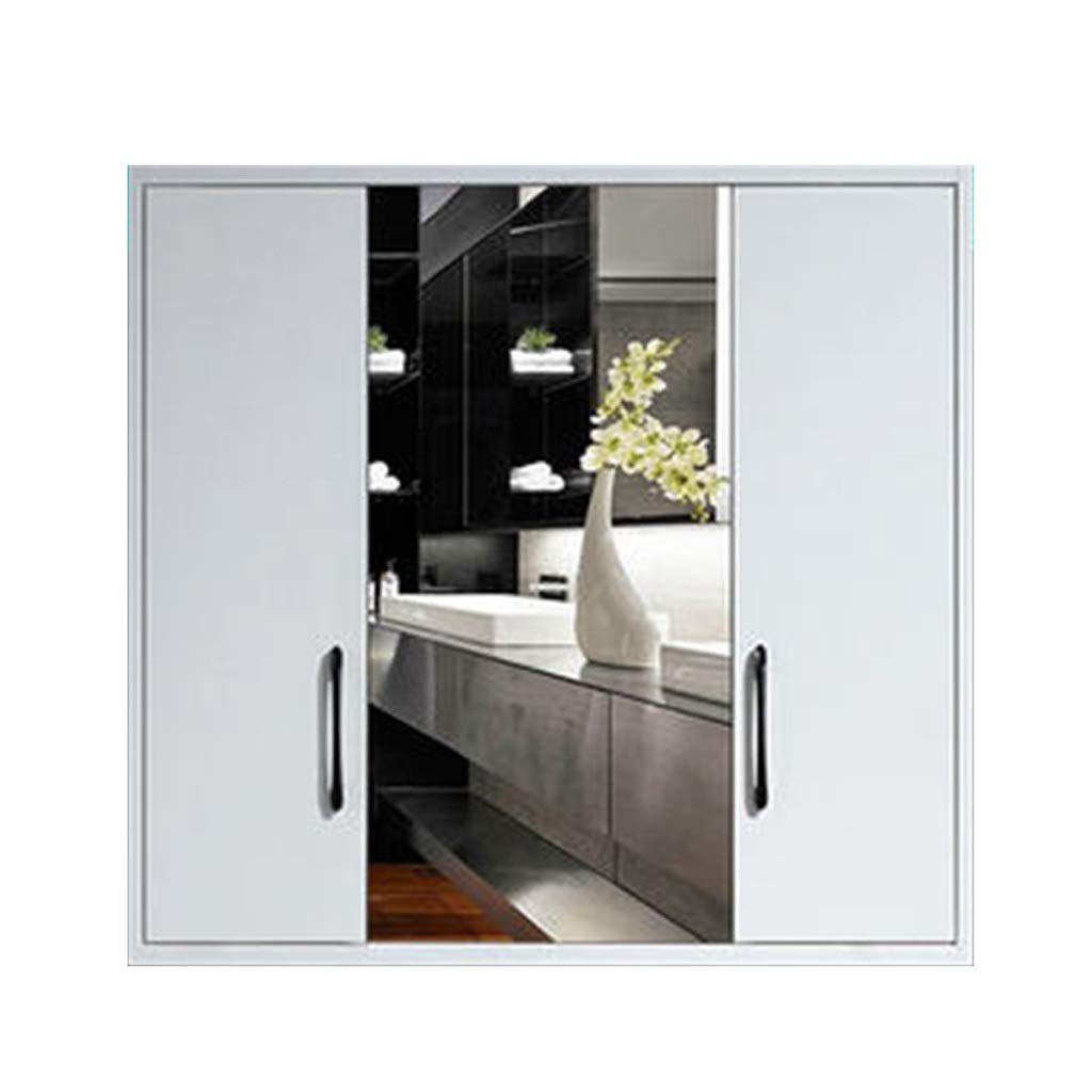 White Medicine Cabinet with Hidden Mirror - 80x146x5cm Bathroom Wall Mirror & Storage Cabinet for Bathroom, Bedroom, Vanity - Space Saving Design for Small Bathrooms & Modern Homes