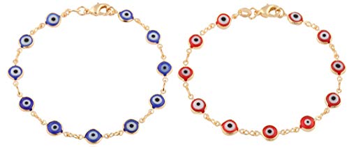 Navy Blue and Red
