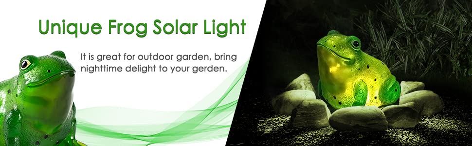 Solar Powered Frog Garden Lights - Outdoor LED Decor with Glowing Shells for Patio, Yard, and Pathway Illumination