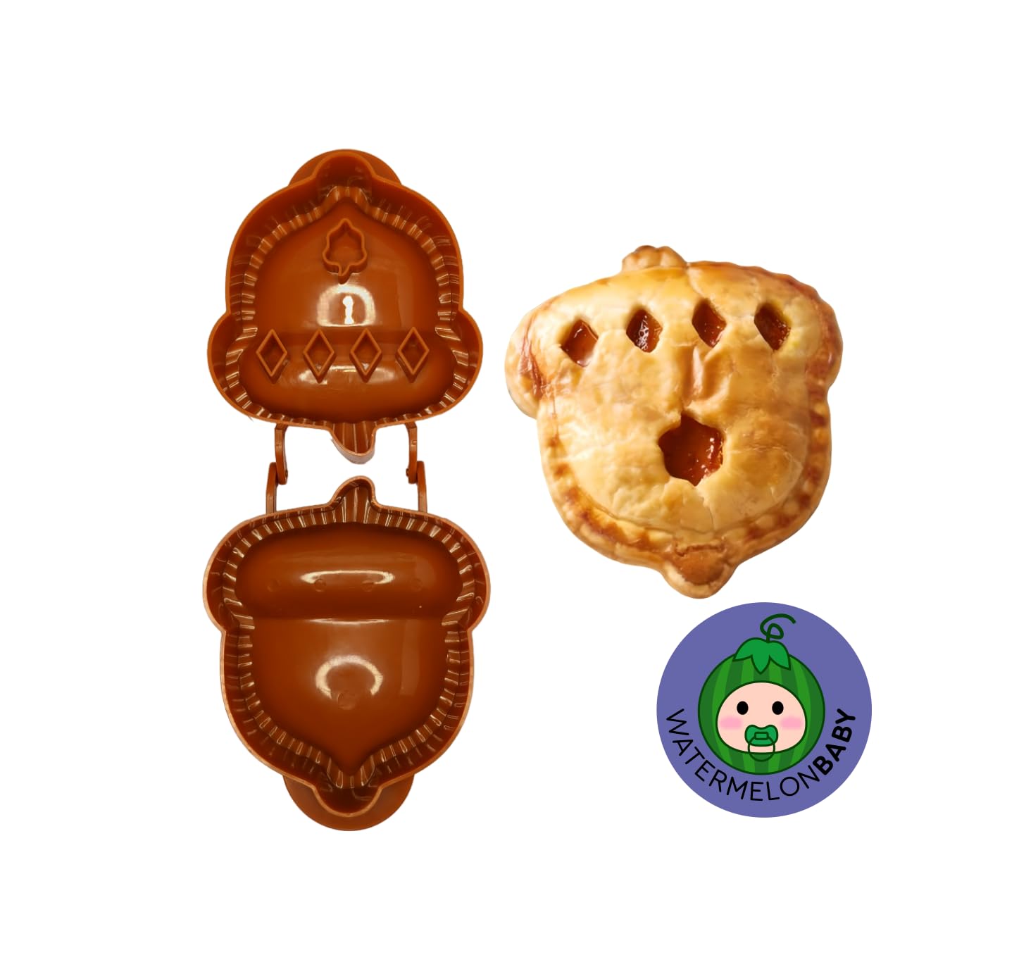 3 Pack Mini Hand Pie Maker Set - Apple, Acorn & Pumpkin Shaped Pie Press, Dough Cutter for Homemade Empanadas, Pocket Pies & Cookies | Perfect for Holiday Baking, Party Snacks & Kids Lunchbox Treats