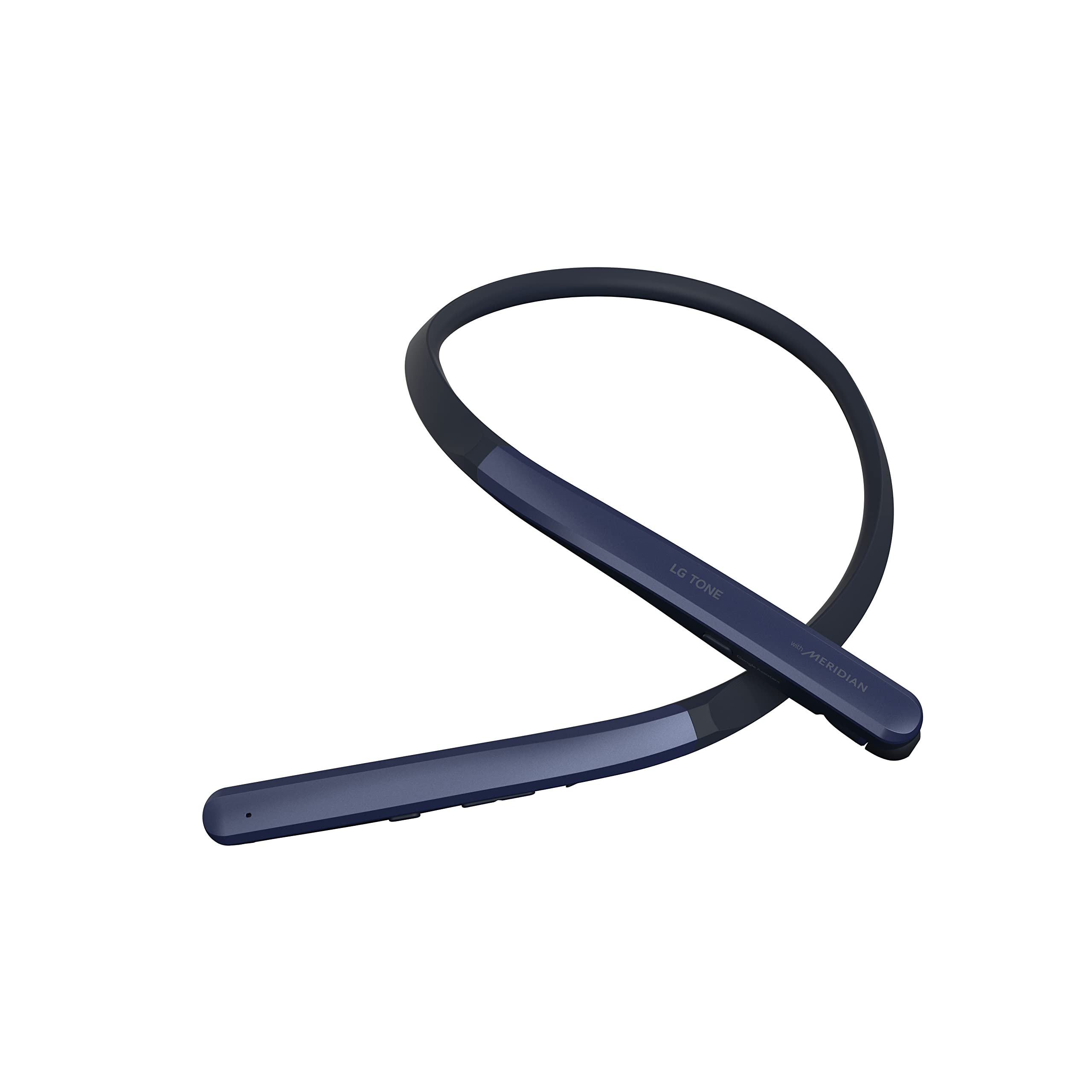 LG Tone Flex HBS-XL7 Wireless Bluetooth Neckband Earbuds with 32-Bit Hi-Fi DAC & Meridian Audio - Google Assistant Compatible - Includes Wall & Car Charger (Navy Blue) - Perfect for Workouts, Commuting & Hands-Free Calls