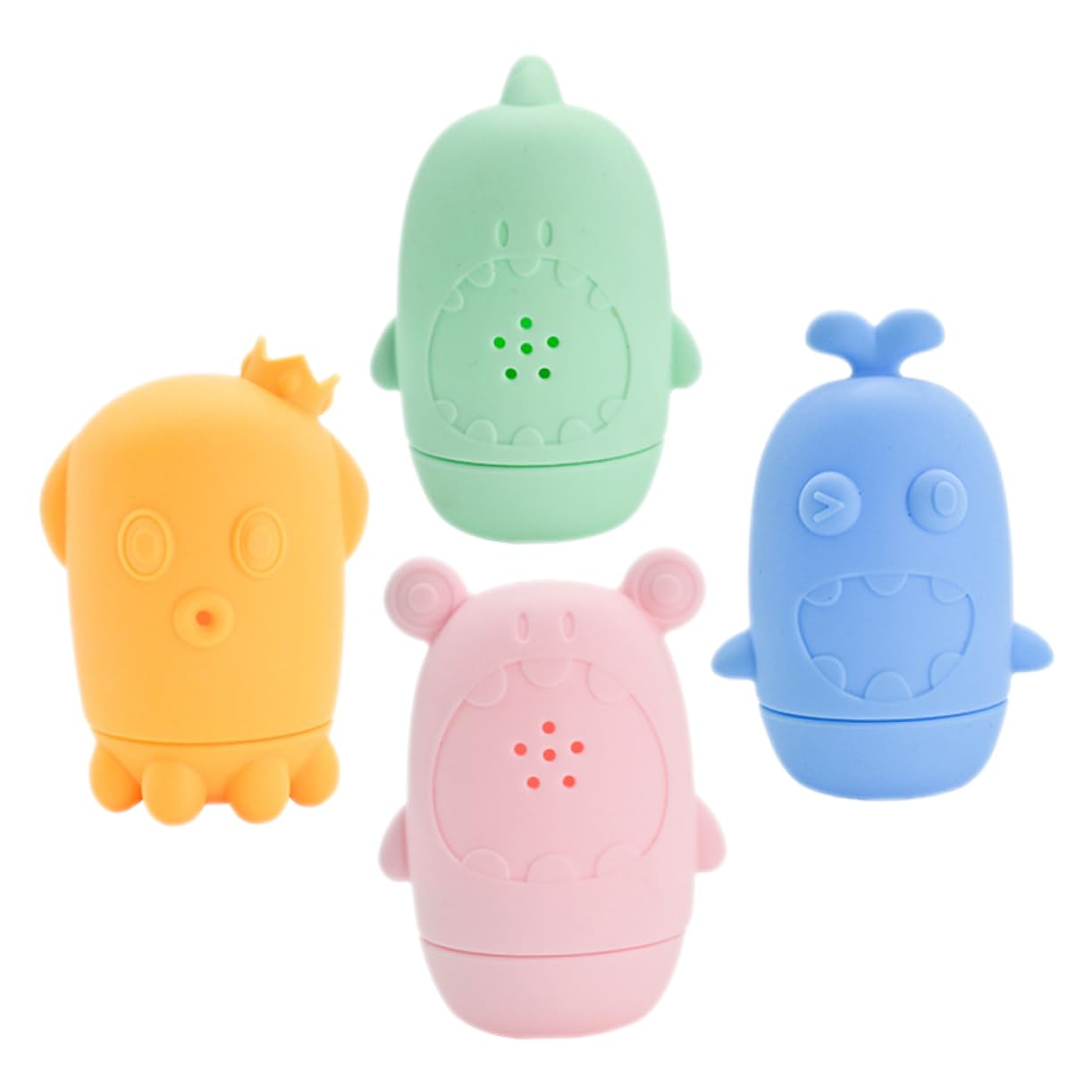 Totority 8-Piece Bath Toys Set for Kids - Fun Floating Rubber Duck & Animal Bathtub Toys - Perfect for Toddler Bath Time, Sensory Play & Pool Parties