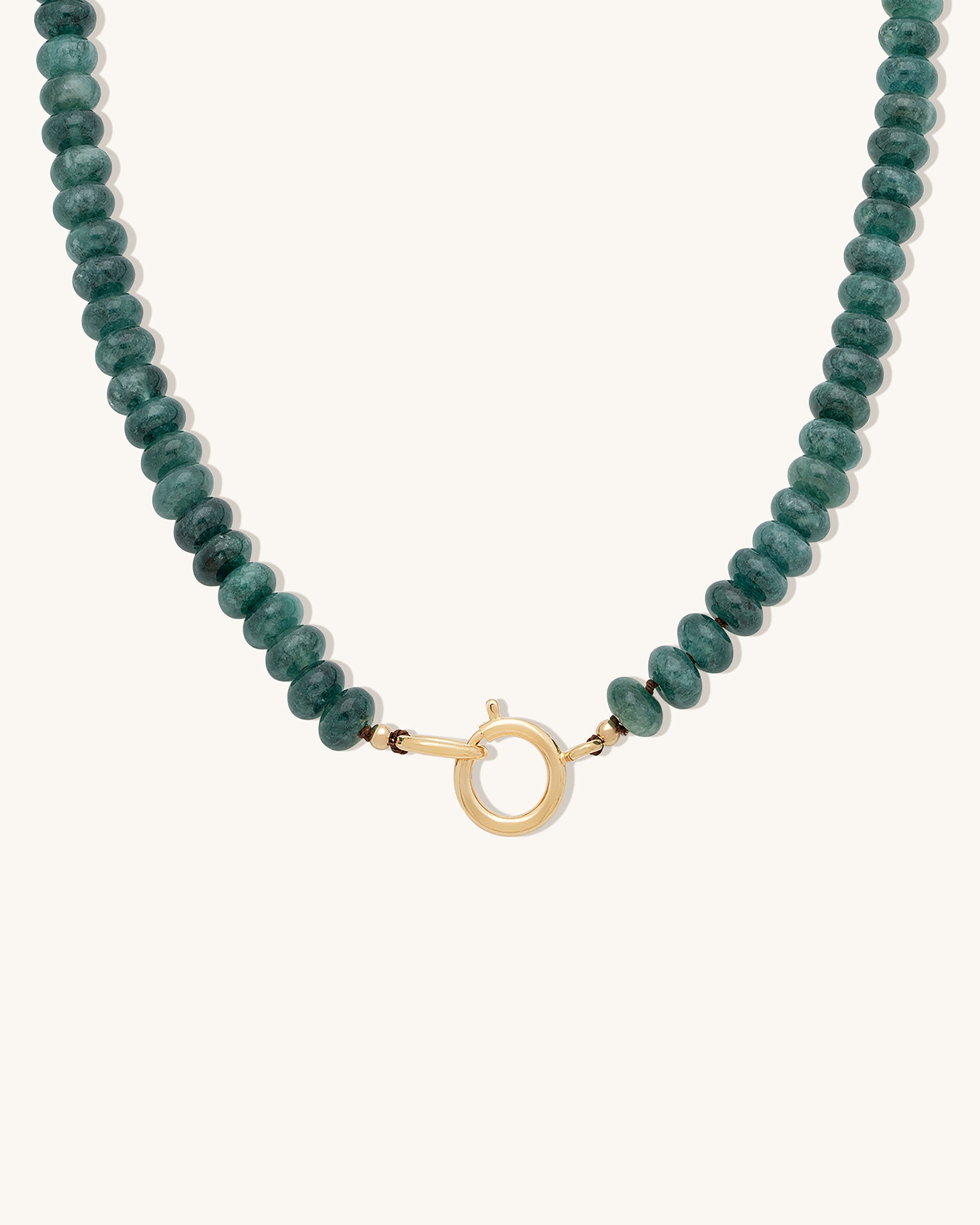 Natural Moss Quartz Gemstone Necklace for Women - Healing Crystal Jewelry for Spiritual Energy & Chakra Balance - Perfect for Meditation, Yoga & Everyday Wear