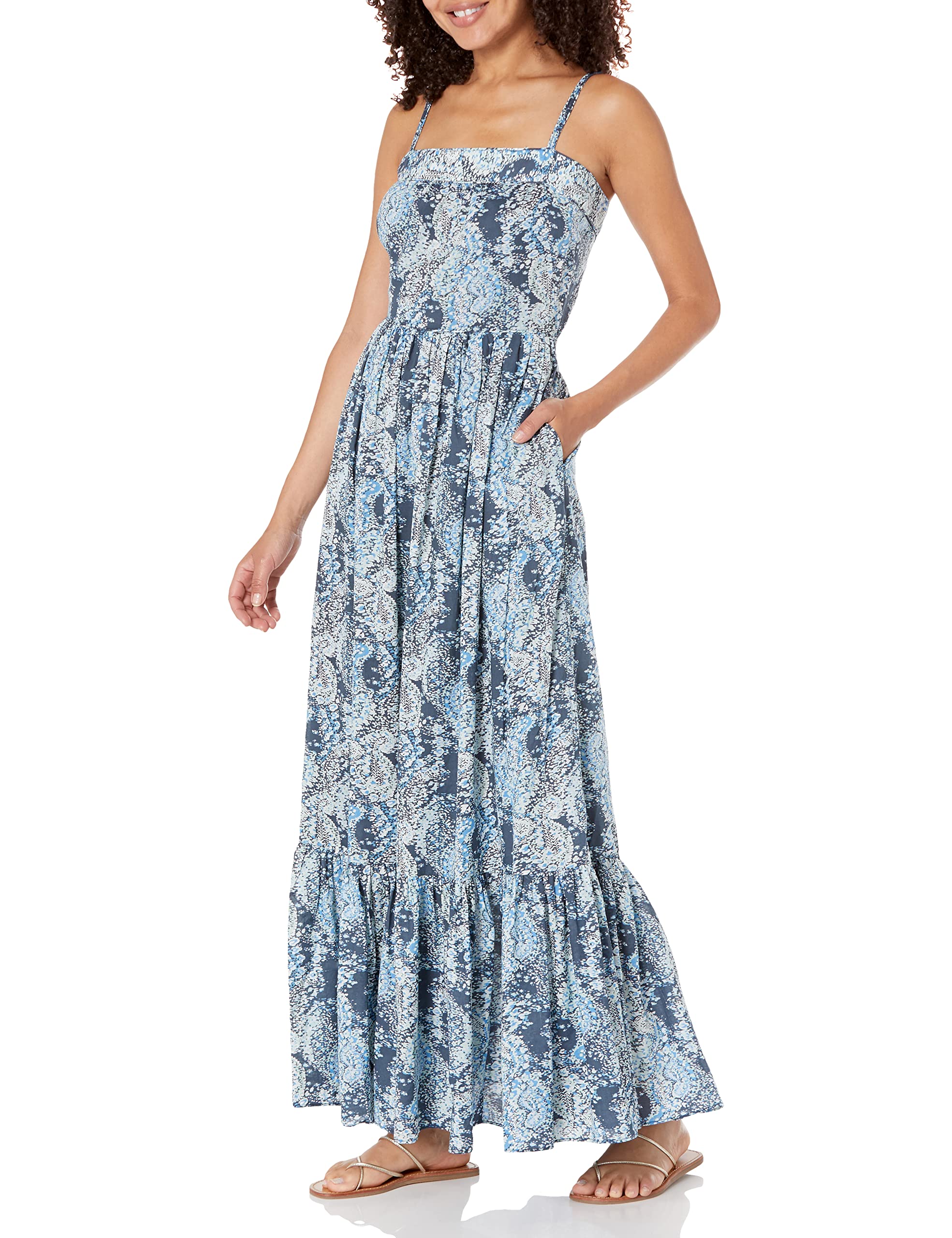 Joie Women's Elissabet Floral Print Summer Dress - Casual & Elegant Flowy Midi Dress for Beach, Party & Everyday Wear