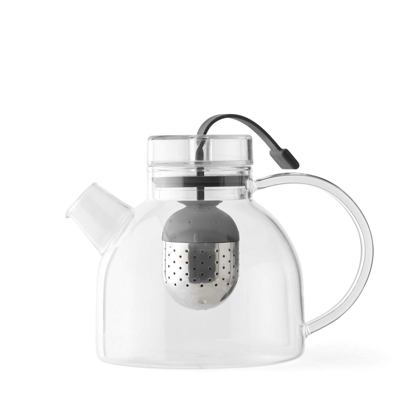 Clear 25 oz Small Glass Kettle Teapot for Stovetop & Tea Brewing - Perfect for Loose Leaf Tea, Herbal Infusions & Home Kitchen Use