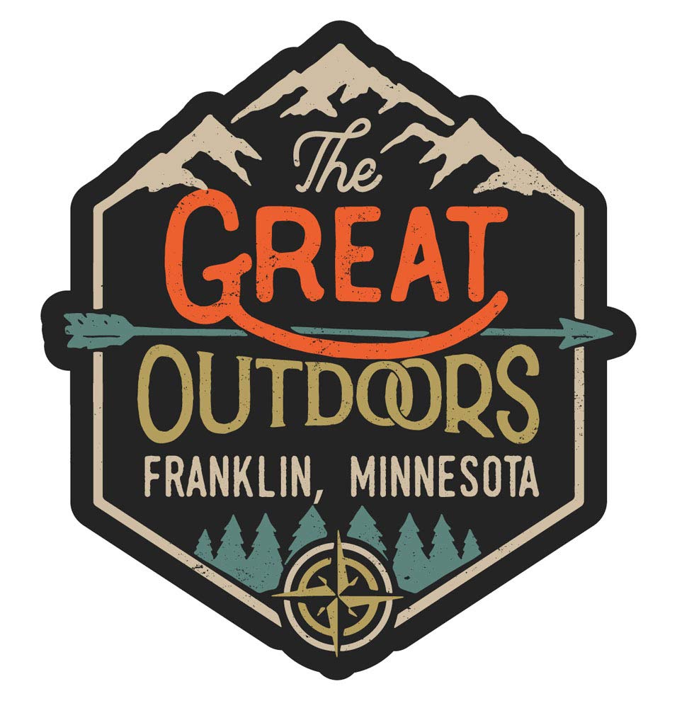 Franklin Minnesota The Great Outdoors Design 4-Inch Fridge Magnet - Collectible Souvenir for Travel Lovers, Perfect for Refrigerators, Lockers & Office Decor