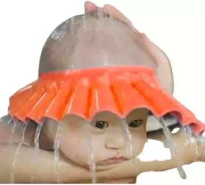 FCON Baby Shower Cap for Crawling Infants - Soft Waterproof Bathing Hat for Newborn Toddlers (Perfect for Bath Time, Swimming & Photo Shoots)