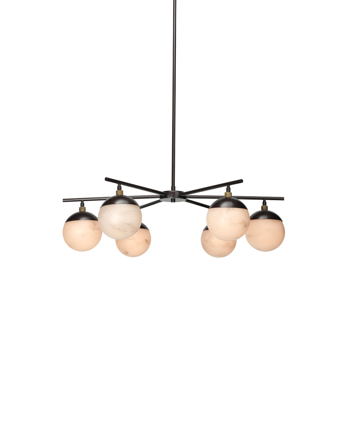 Metro 6-Light Modern Chandelier - Elegant Ceiling Lighting Fixture for Dining Room, Living Room & Bedroom Decor