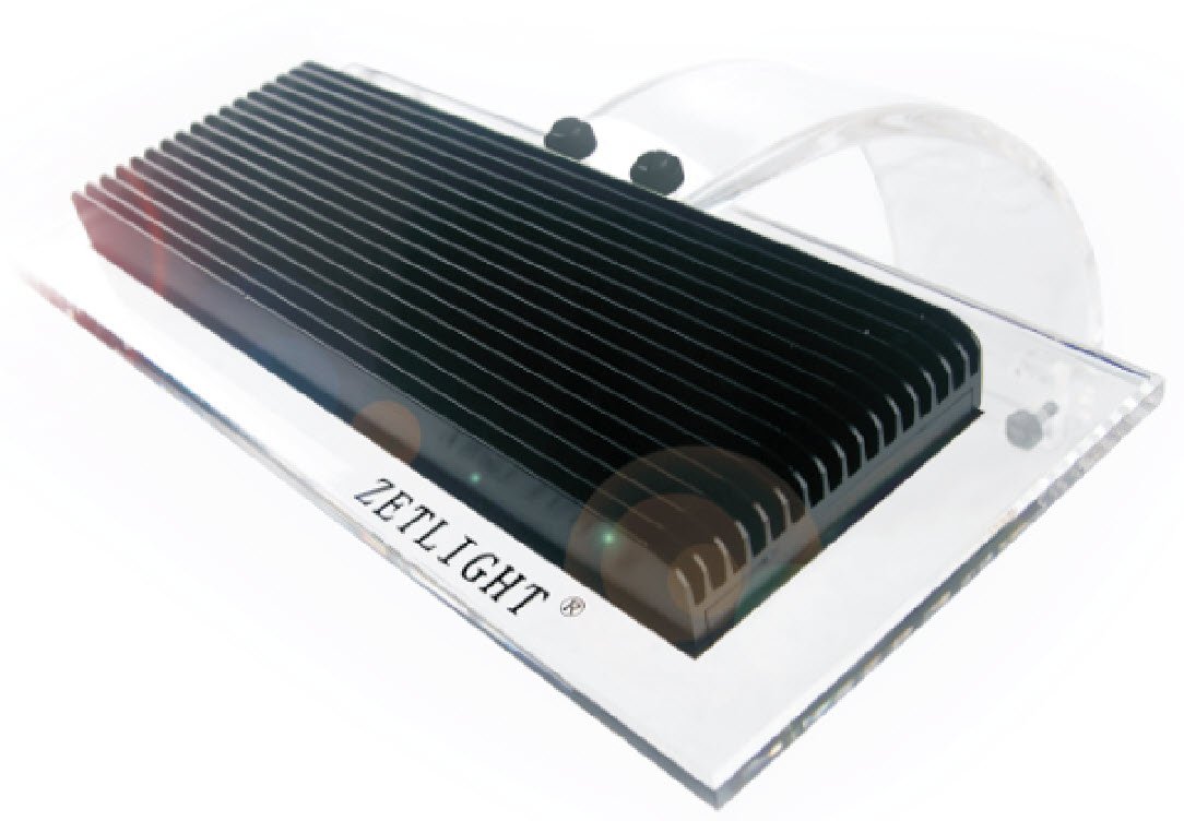 Zetlight ZA1201 16W LED Clamp-on Aquarium Light - Energy Efficient Fish Tank Lighting for Freshwater & Saltwater Tanks - Perfect for Coral Growth, Planted Aquariums & Nano Tanks