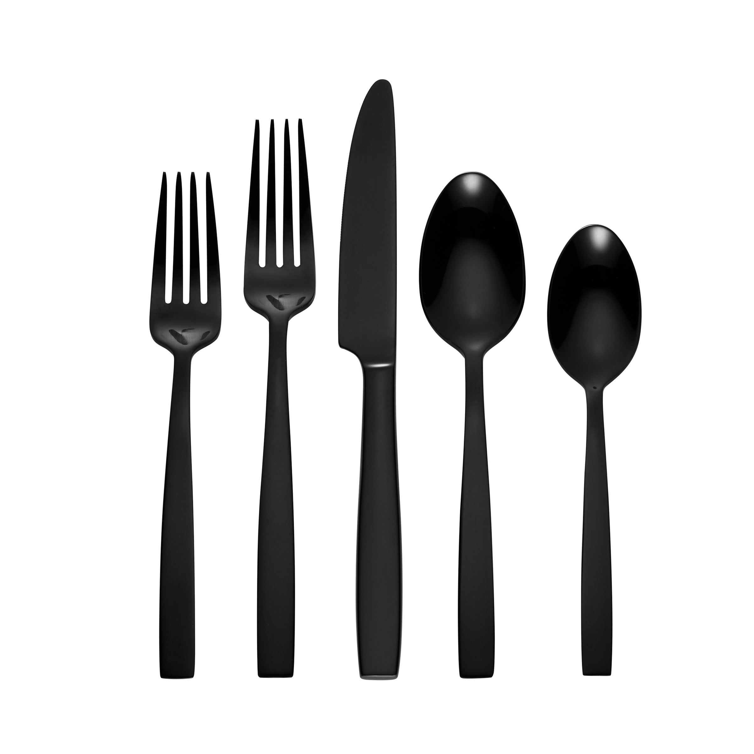 Clearview Black Satin 20-Piece Flatware Set - Premium Stainless Steel Cutlery Set for Dining, Kitchen & Entertaining - Perfect for Dinner Parties, Weddings & Everyday Use