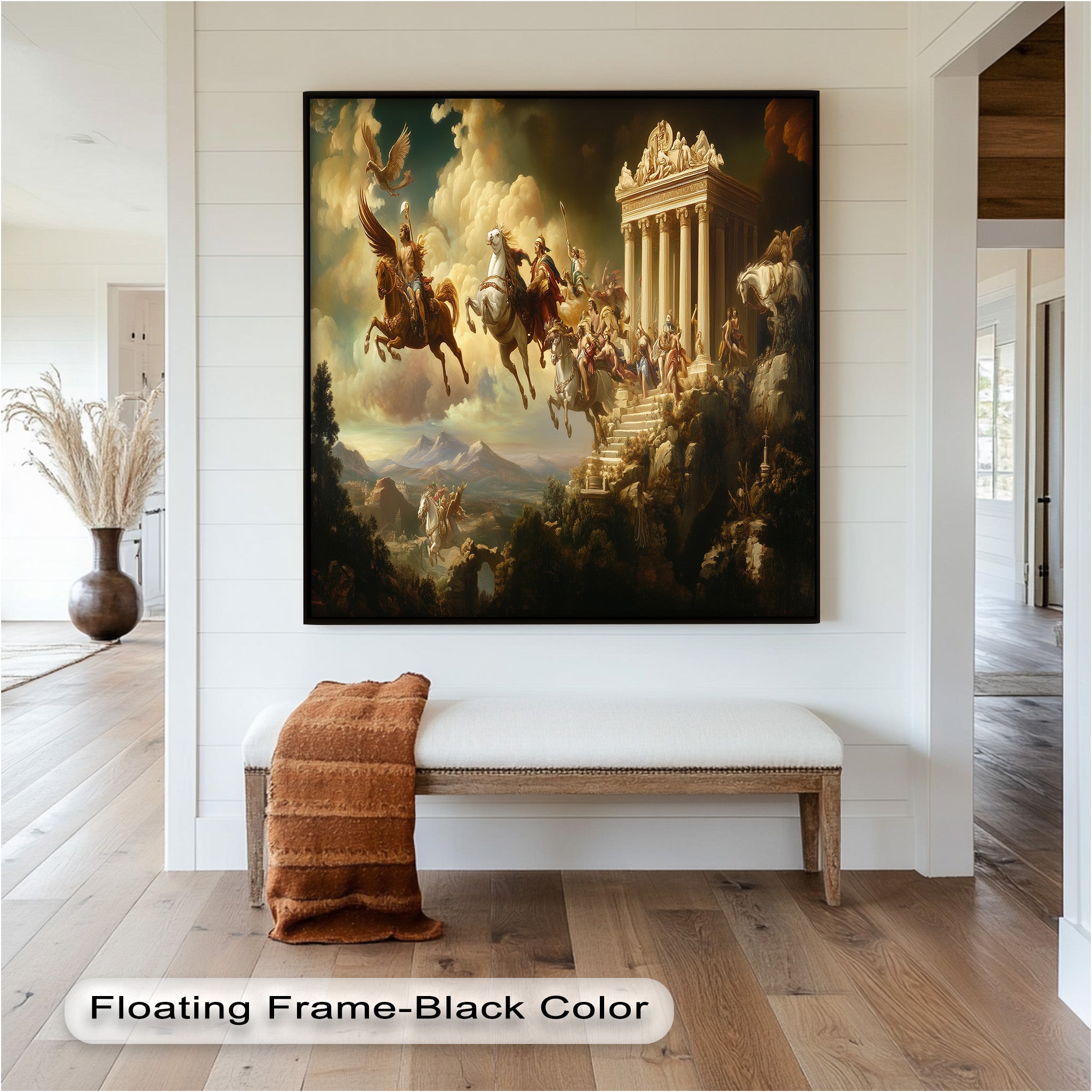 Ascension of the Gods - Premium Mythological Oil Painting Wall Art for Home Decor, Office & Gift Giving