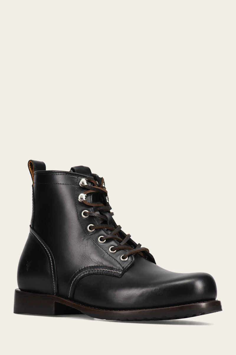 Premium Hudson Workboot Plain Toe - Durable Pre-Owned Work Boots for Men | Ideal for Construction, Landscaping & Outdoor Work