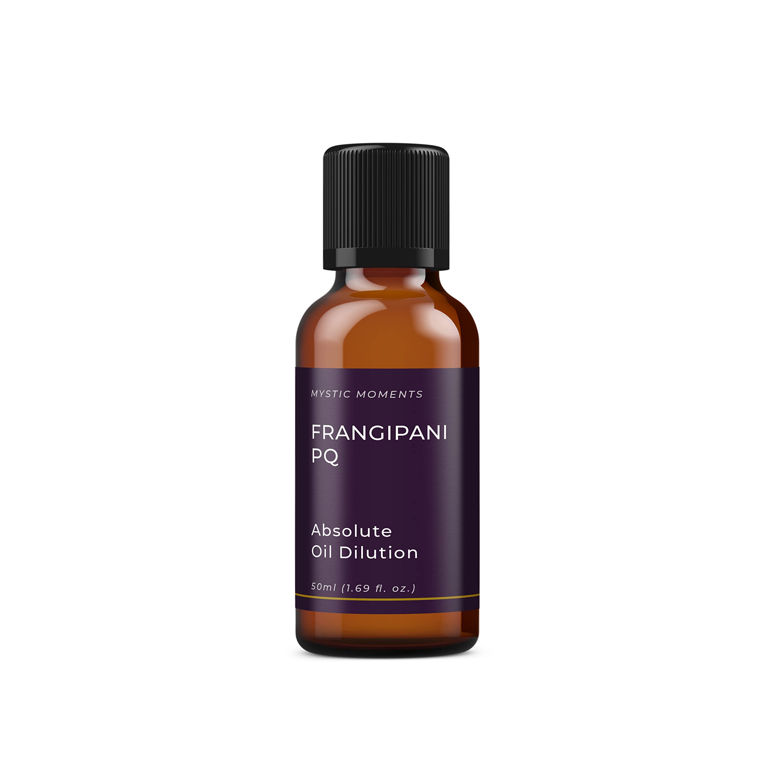 Pure Frangipani PQ Absolute Oil - 3% Jojoba Blend - 50ml Bottle for Aromatherapy, Massage & Skincare