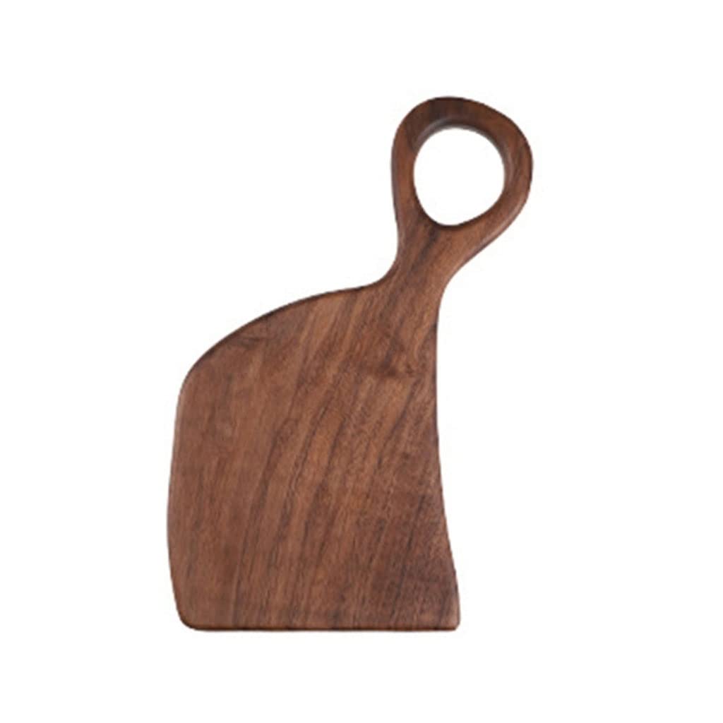 EKDSPW Natural Wooden Irregular Steak Cutting Board - Handmade Bread Serving Tray with Hanging Ring - Perfect for Charcuterie, Cheese & Dessert Display - Kitchen & Dining Table Decor (Small, Color A)