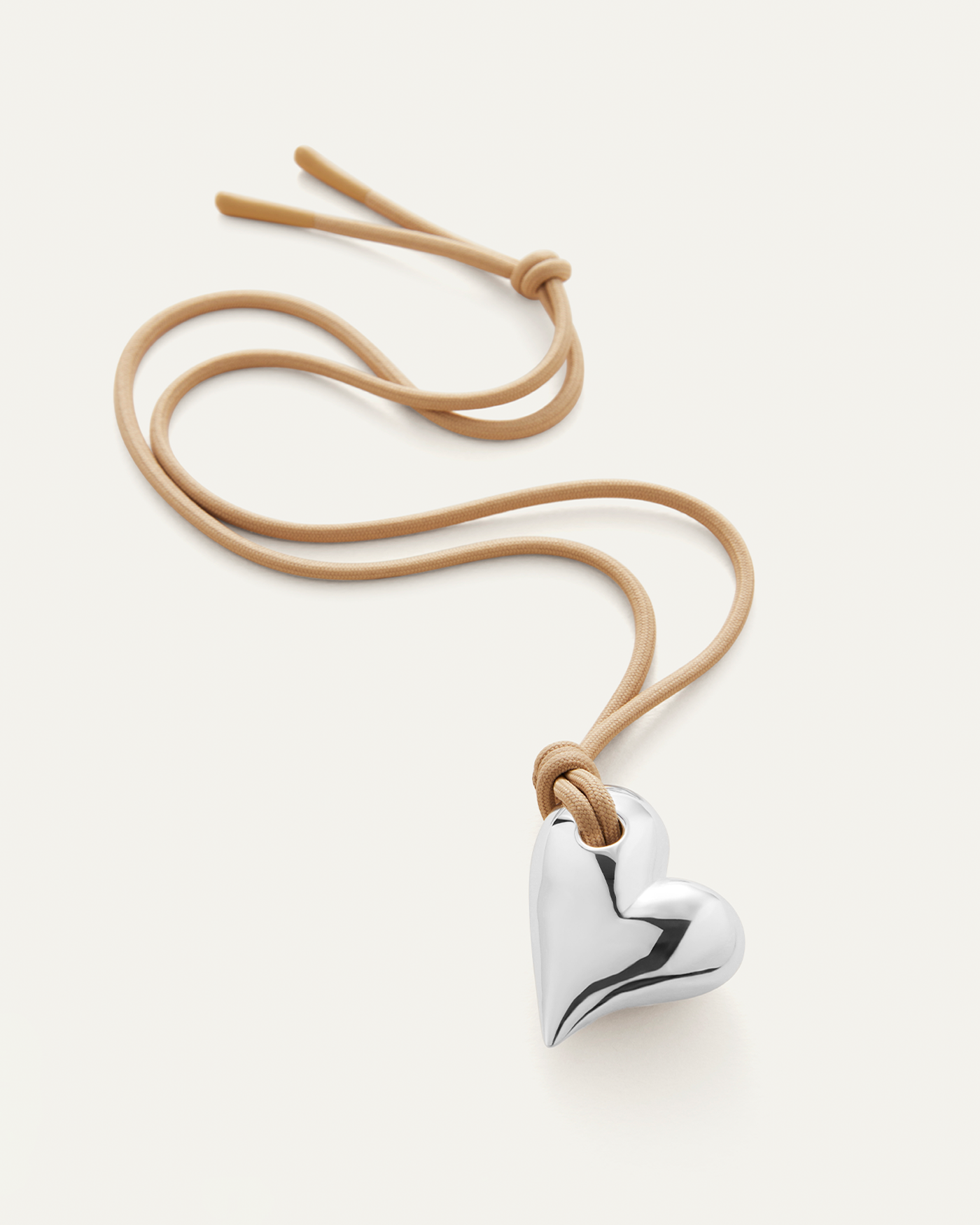 Art Heart On A String Necklace - Elegant Pendant Jewelry for Women, Romantic Gift for Valentine's Day, Anniversary & Special Occasions