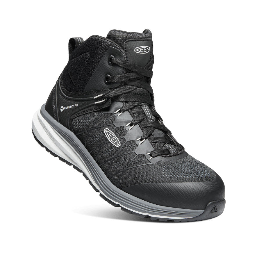 Men's Vista Energy Mid Carbon Toe Work Boots - Vapor/Black | Slip-Resistant Safety Shoes for Construction & Outdoor Work