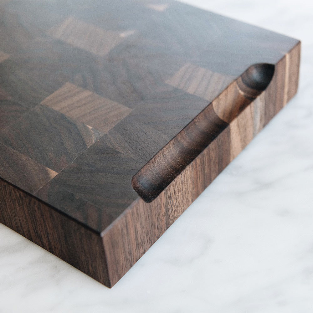 Premium Walnut End Grain Cutting Board - Durable Wood Chopping Block for Kitchen - Perfect for Slicing, Dicing & Serving - Ideal for Home Chefs & Professional Kitchens