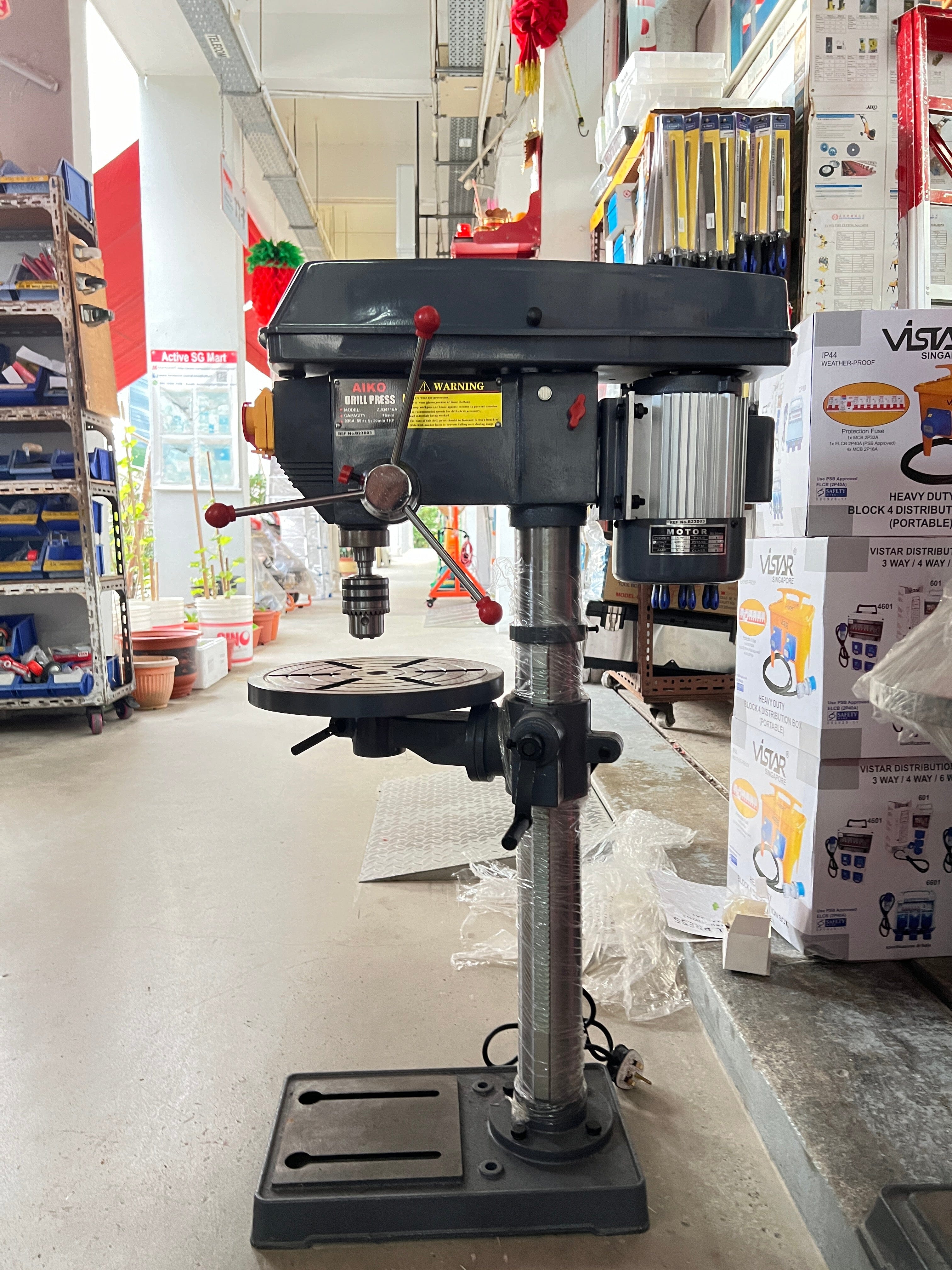AIKO #ZJQ 16/4116K 3/4HP 16mm Benchtop Drill Press | Heavy Duty Metal & Woodworking Tool for DIY Projects & Professional Workshops