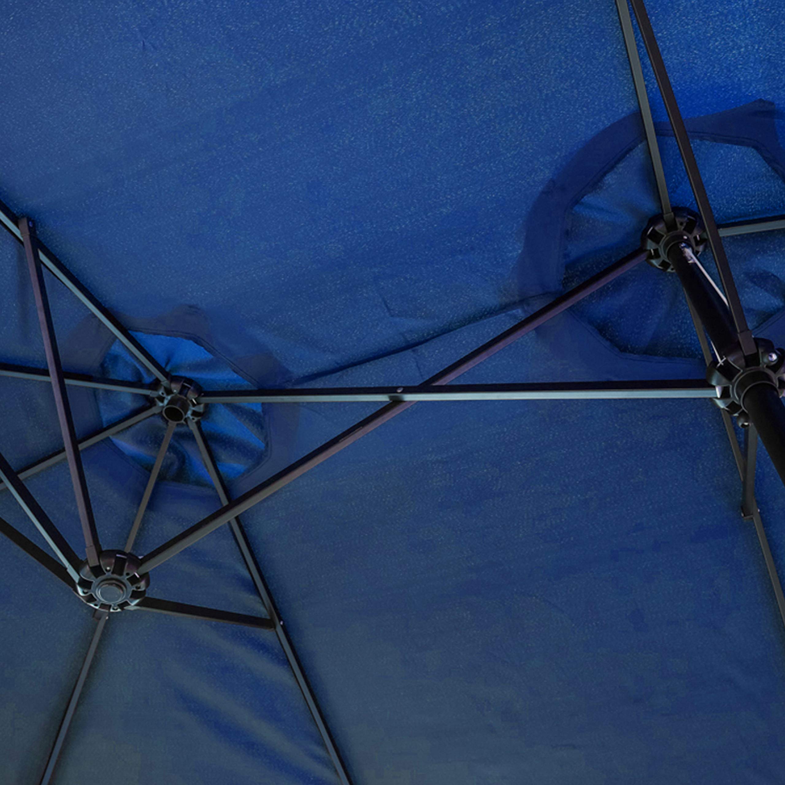 PatioFestival 15FT Outdoor Patio Umbrella - Double-Sided Garden Table Umbrella with Crank Open/Close System, UV-Resistant & Fade-Proof Canopy - Perfect for Lawn, Deck, Backyard, Poolside & Outdoor Dining Areas