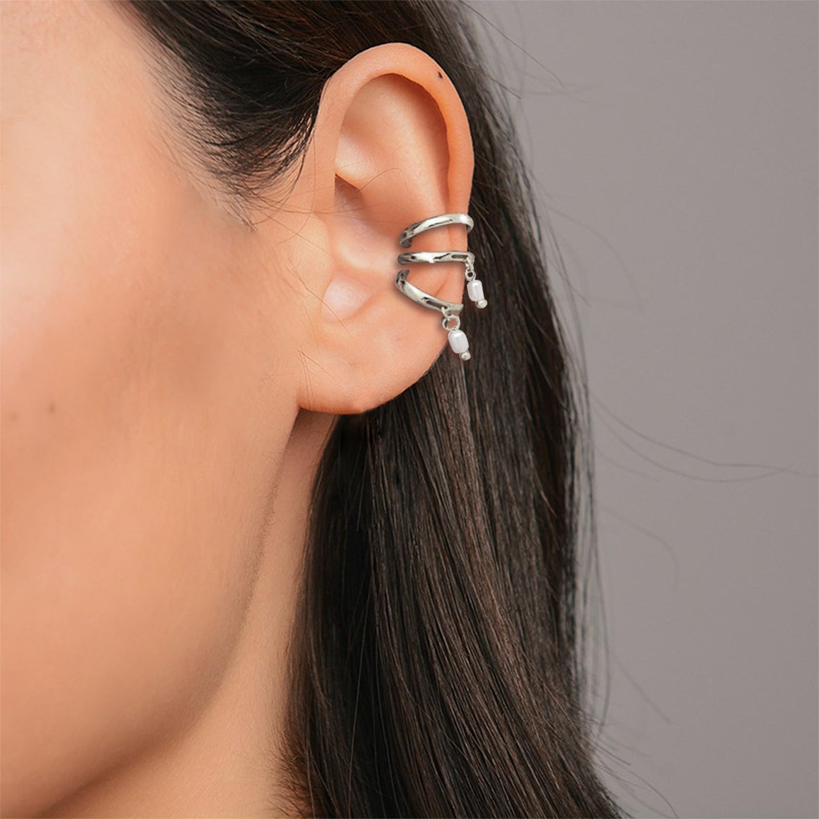 Trendy Non-Piercing Ear Cuff Earrings for Women - Clip-On Cartilage Jewelry, Fake Earrings for Christmas Gifts & Stocking Stuffers - Perfect for Parties, Weddings, and Everyday Fashion Accessories