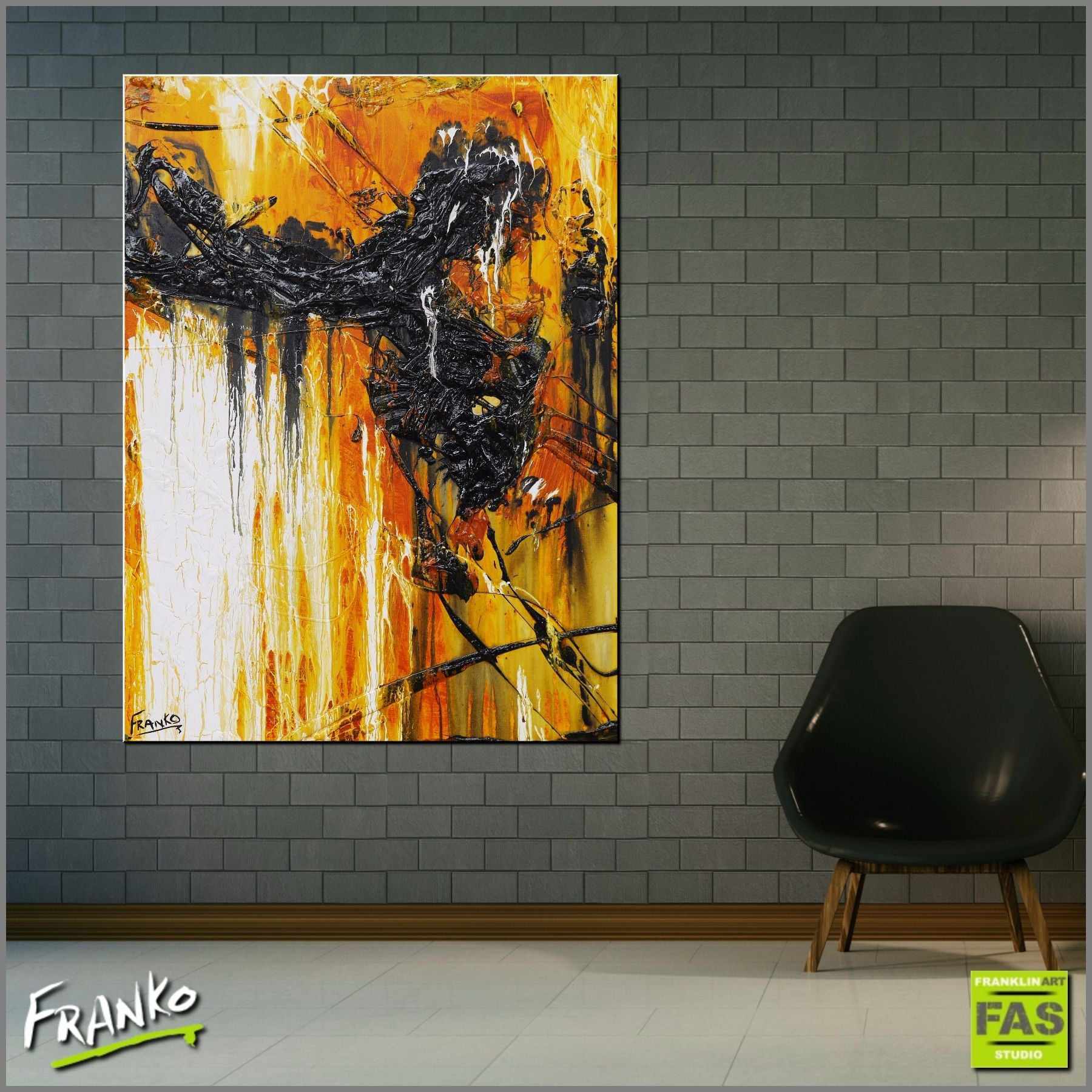 Australian Sienna Depths 75cm x 100cm Abstract Wall Art Painting - Modern Home Decor for Living Room, Bedroom & Office