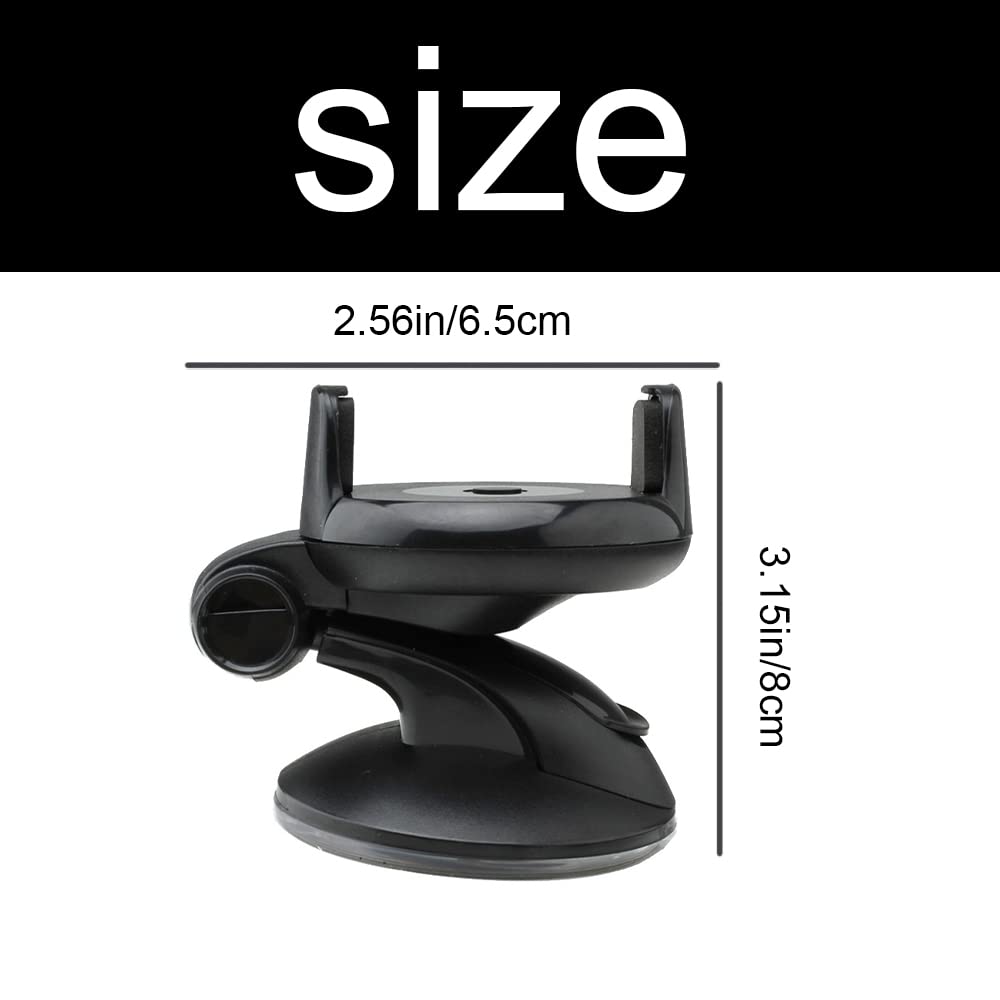 360° Rotating Car Phone Holder with Strong Suction Cup - Universal Dashboard & Windshield Mount for iPhone, Samsung, GPS - Perfect for Driving, Navigation & Hands-Free Calls