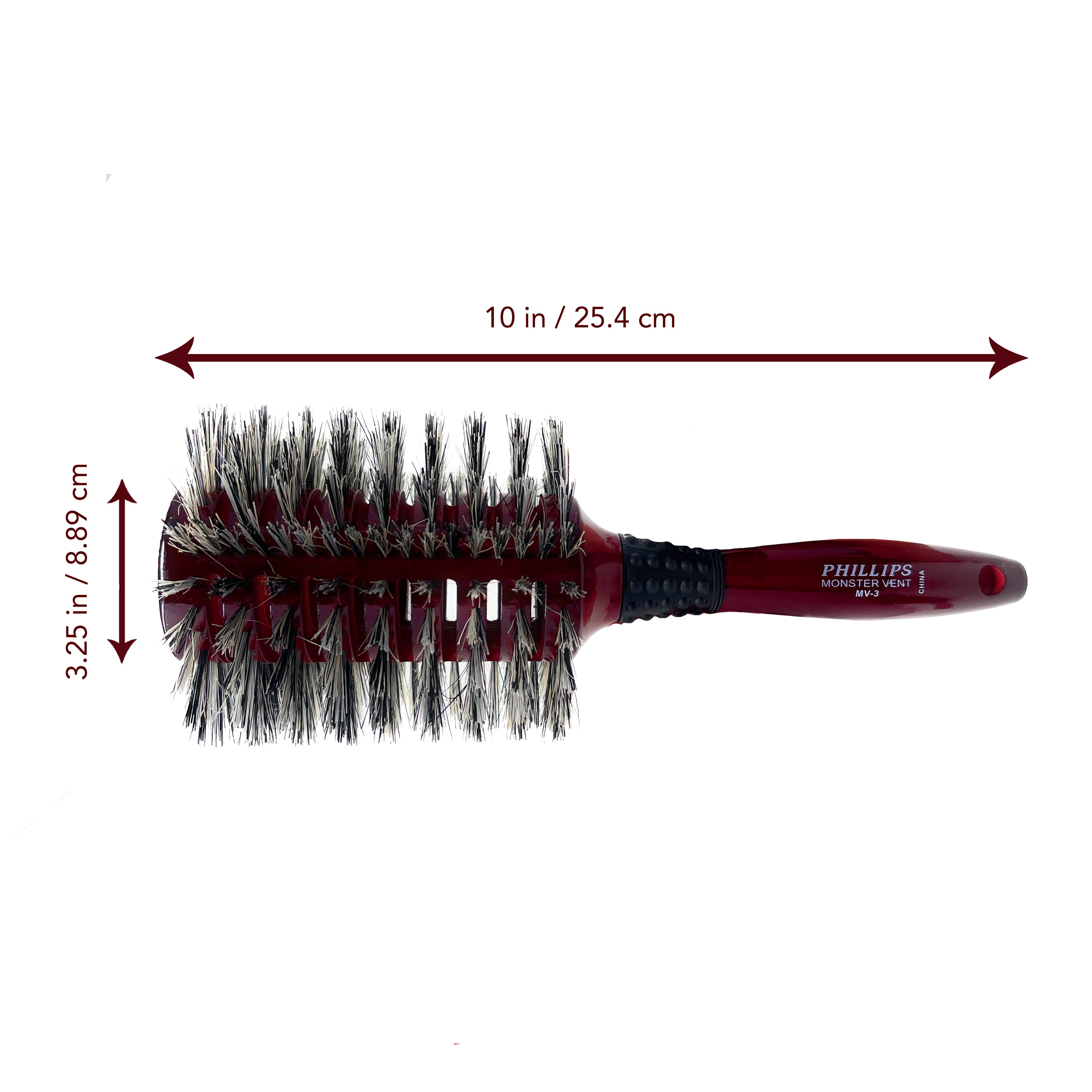 Philips Brush Monster Vent Barrel Dry Brush for Women MV 3 - Perfect for Detangling, Styling & Smoothing Hair at Home or Salon