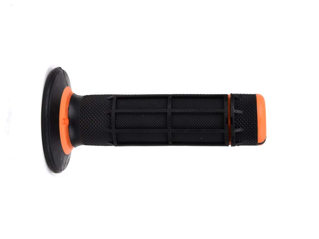 Domino Racing Dually Half Waffle Grips for Dirt Bikes - High Performance Motorcycle Hand Grips for Off-Road, Motocross & Trail Riding - Enhanced Comfort & Control in All Weather Conditions