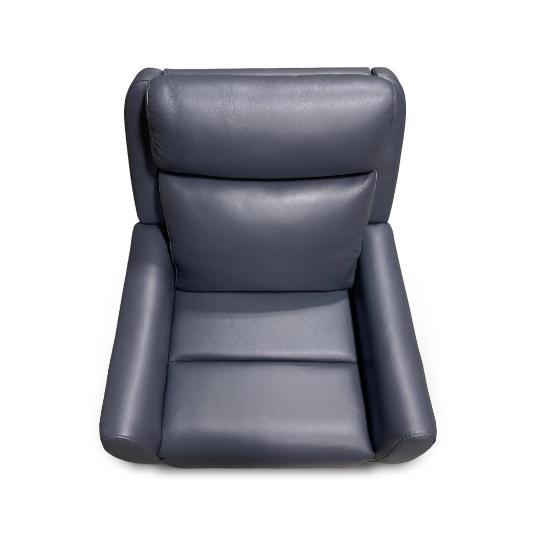Premium Garbo Leather Power Swivel Glider Recliner Chair with USB Port - Modern Living Room Furniture for Relaxation, Nursing, and Home Theater Comfort