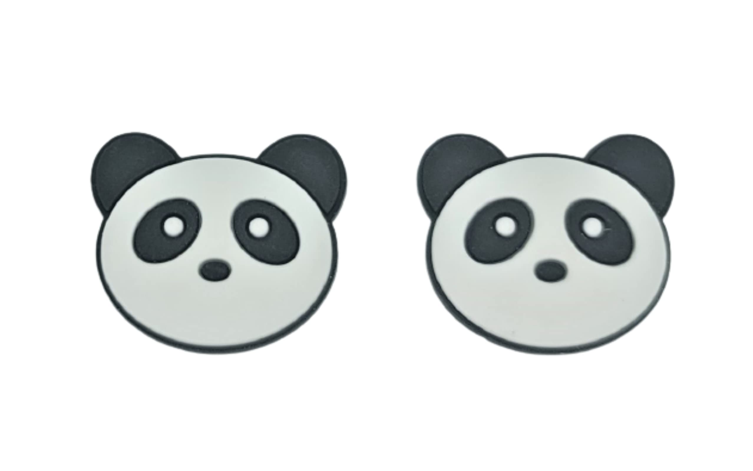 Panda Bear Shoe Charms for Crocs - 2 Pack Cute Animal Charms for Crocs Clogs & Wristbands | Perfect for Kids & Adults, Fashion Accessories for Casual Wear & Gifts