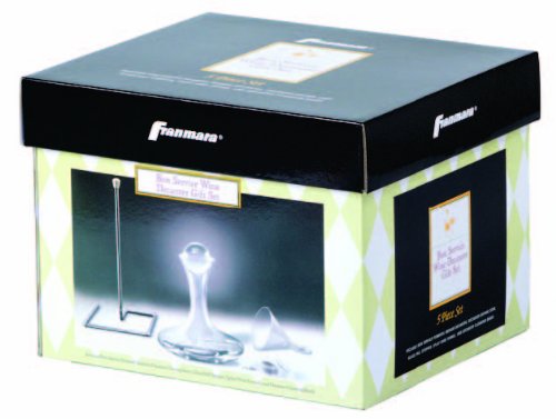 Premium 5-Piece Decanter Gift Set for Wine & Liquor - Elegant Glass Carafe with Stopper & Glasses - Perfect for Home Bar, Dinner Parties & Anniversary Gifts