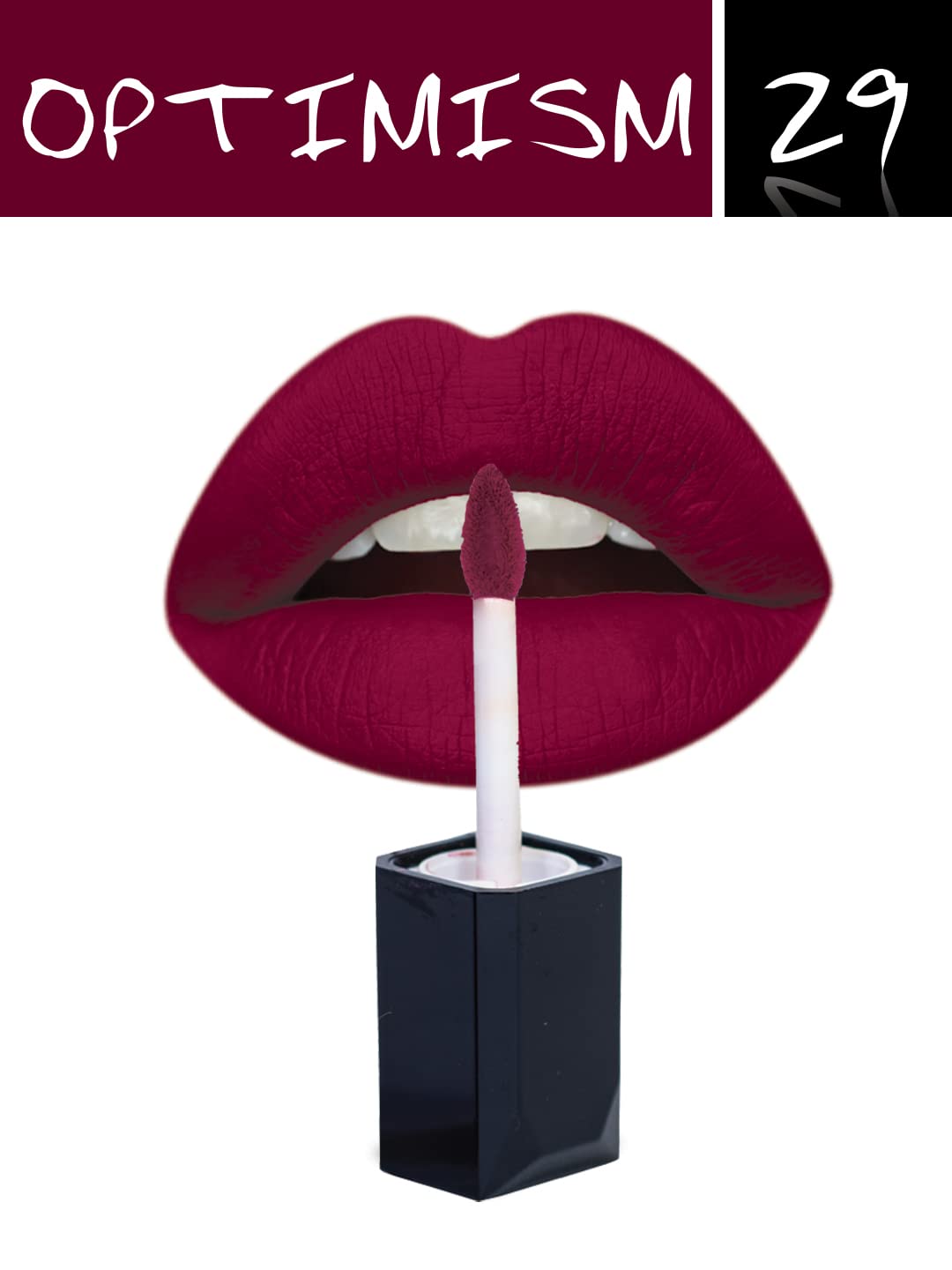 INCOLOR Matte Professional Mini Lip Gloss - Waterproof, Ultra Smooth & Long Lasting Liquid Lipstick for Women (Optimism) | Perfect for Daily Wear, Parties & Special Occasions