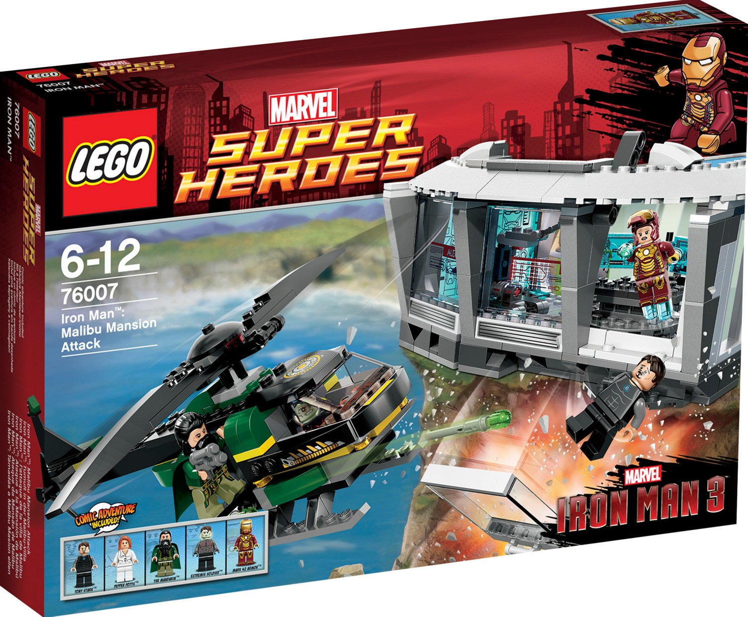 LEGO Super Heroes Iron Man Malibu Mansion Attack Building Set - 76195 Superhero Toy for Kids & Collectors - Perfect for Marvel Fans & Creative Play
