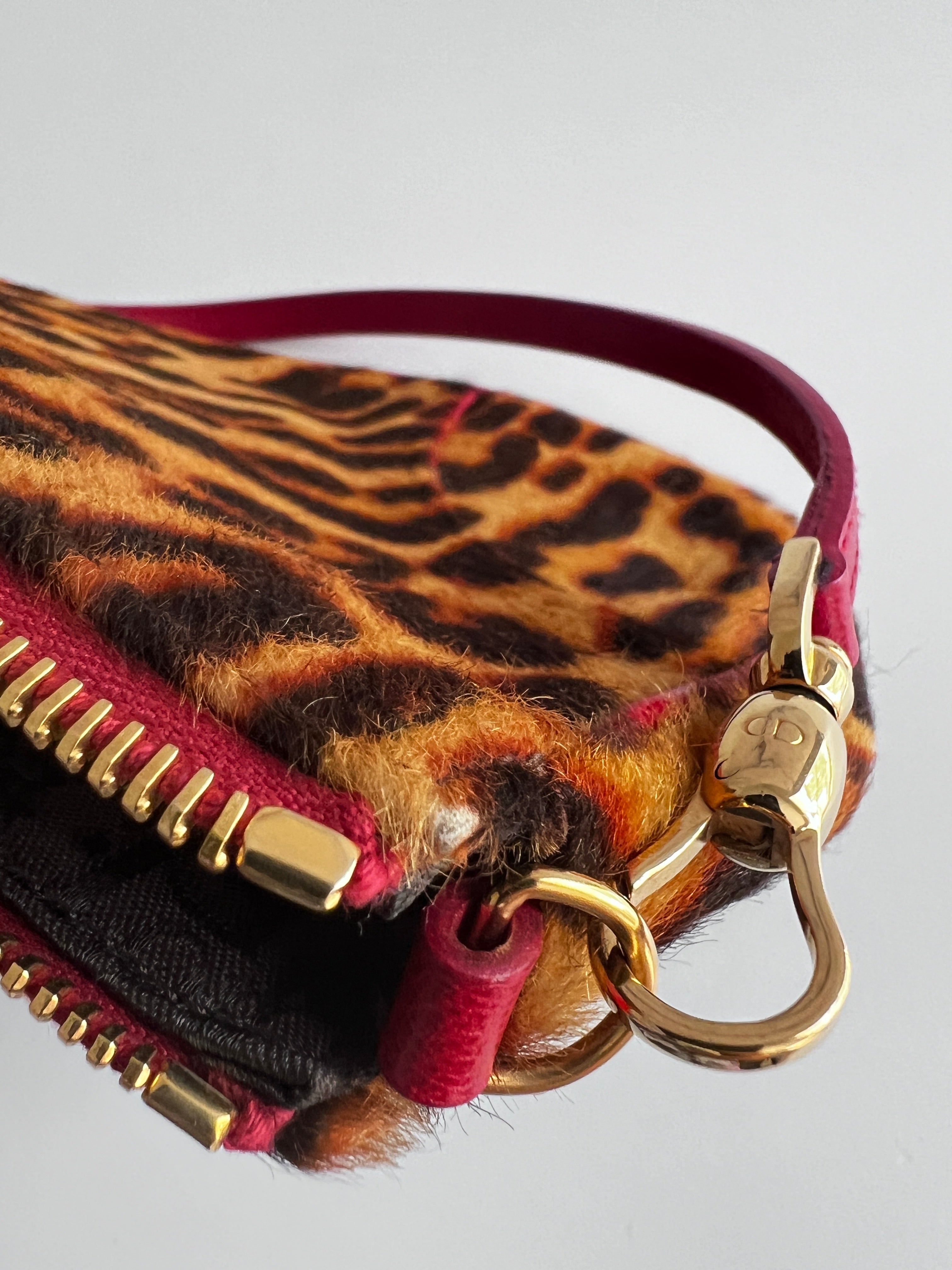 Dior Cheetah Print Pony Hair Saddle Bag - Luxury Crossbody Handbag for Women, Fashionable Shoulder Purse for Parties, Dating & Evening Events