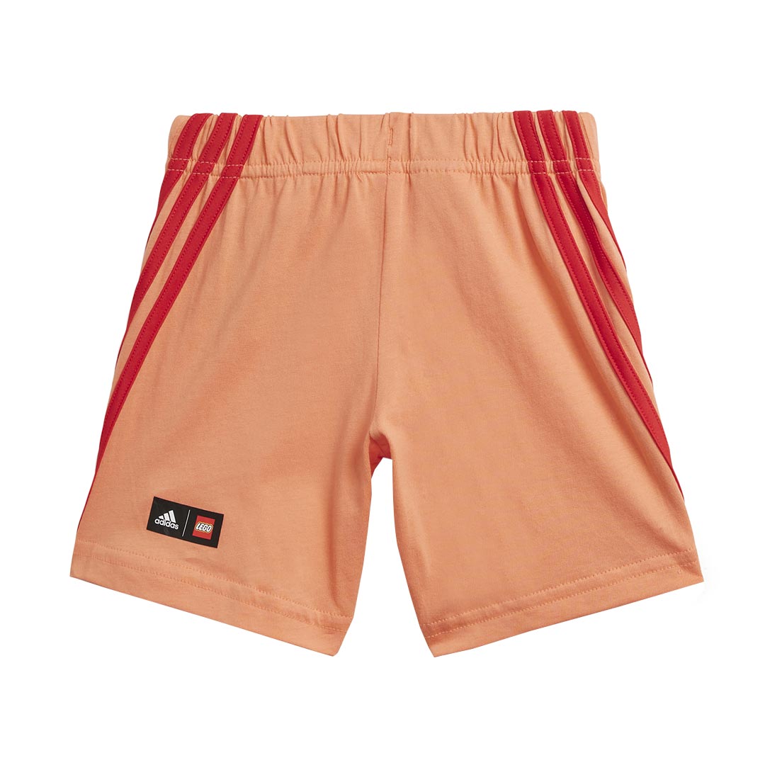 Adidas Kids' (Infant & Toddler) Adidas x LEGO Play T-Shirt & Shorts Set - HB4429 - Comfortable Athletic Outfit for Toddlers - Perfect for Playtime, Daycare & Outdoor Activities