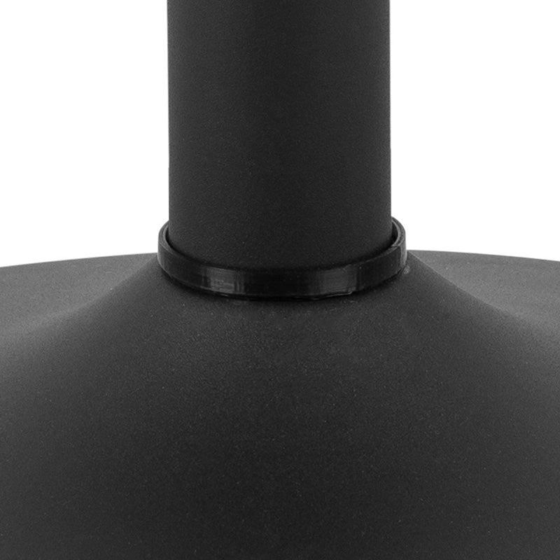 TITAN 70cm Round Coffee Table Black - Modern Living Room Centerpiece for Home Decor & Entertainment