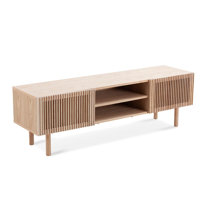 ORTON 160cm Oak TV Stand Entertainment Center - Modern TV Console for Living Room, Bedroom & Home Theater