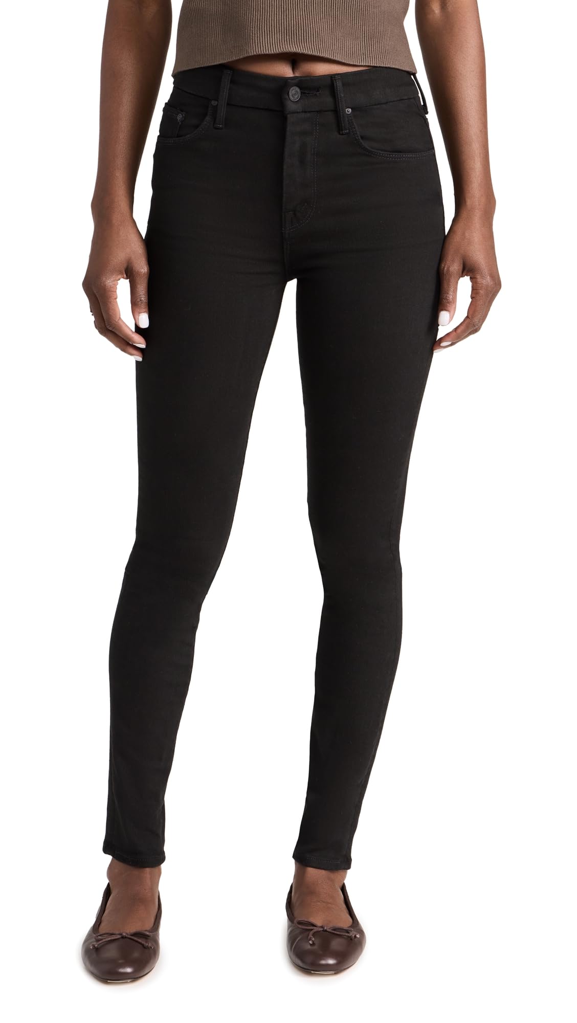 MOTHER Women's High Waisted Skinny Jeans - Stretch Denim Pants for Women | Slim Fit, Comfortable & Fashionable | Perfect for Casual Wear, Office & Night Out