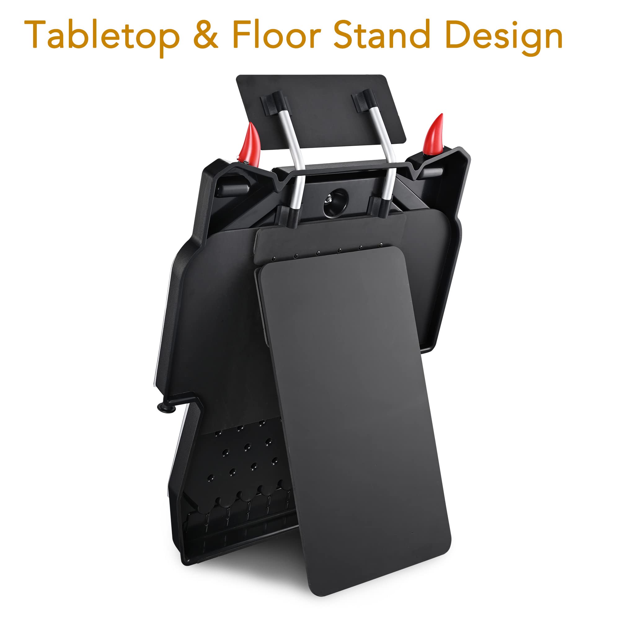 WinSpin Pinball Machine - Tabletop & Floor Stand Prize Drop Board Game with 8 Slots (32