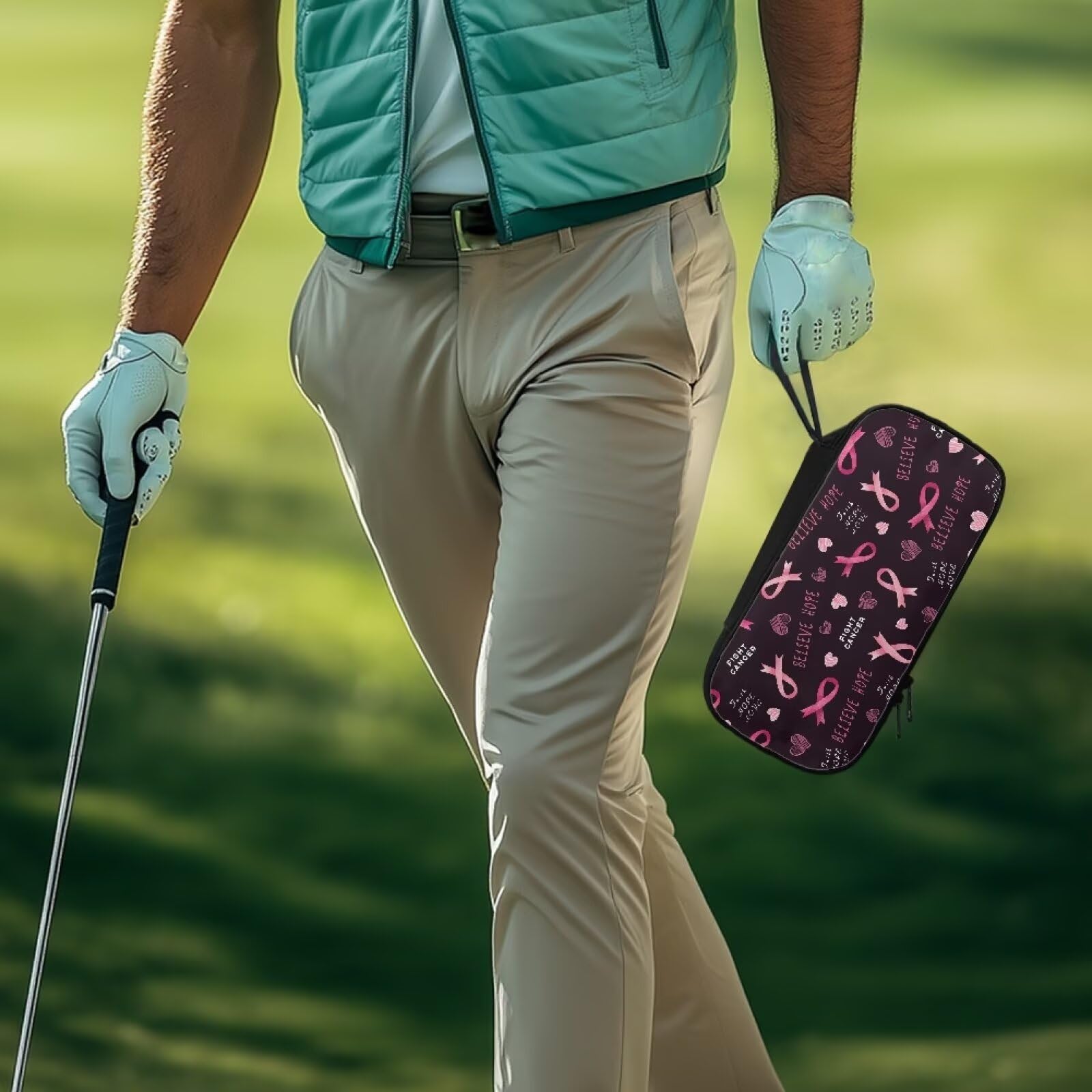 Premium Lightweight Golf Trunk Organizer - Portable Golf Ball Holder & Carrying Bag for Travel - Easy to Carry & Store - Perfect for Golfers, Road Trips & Club Storage