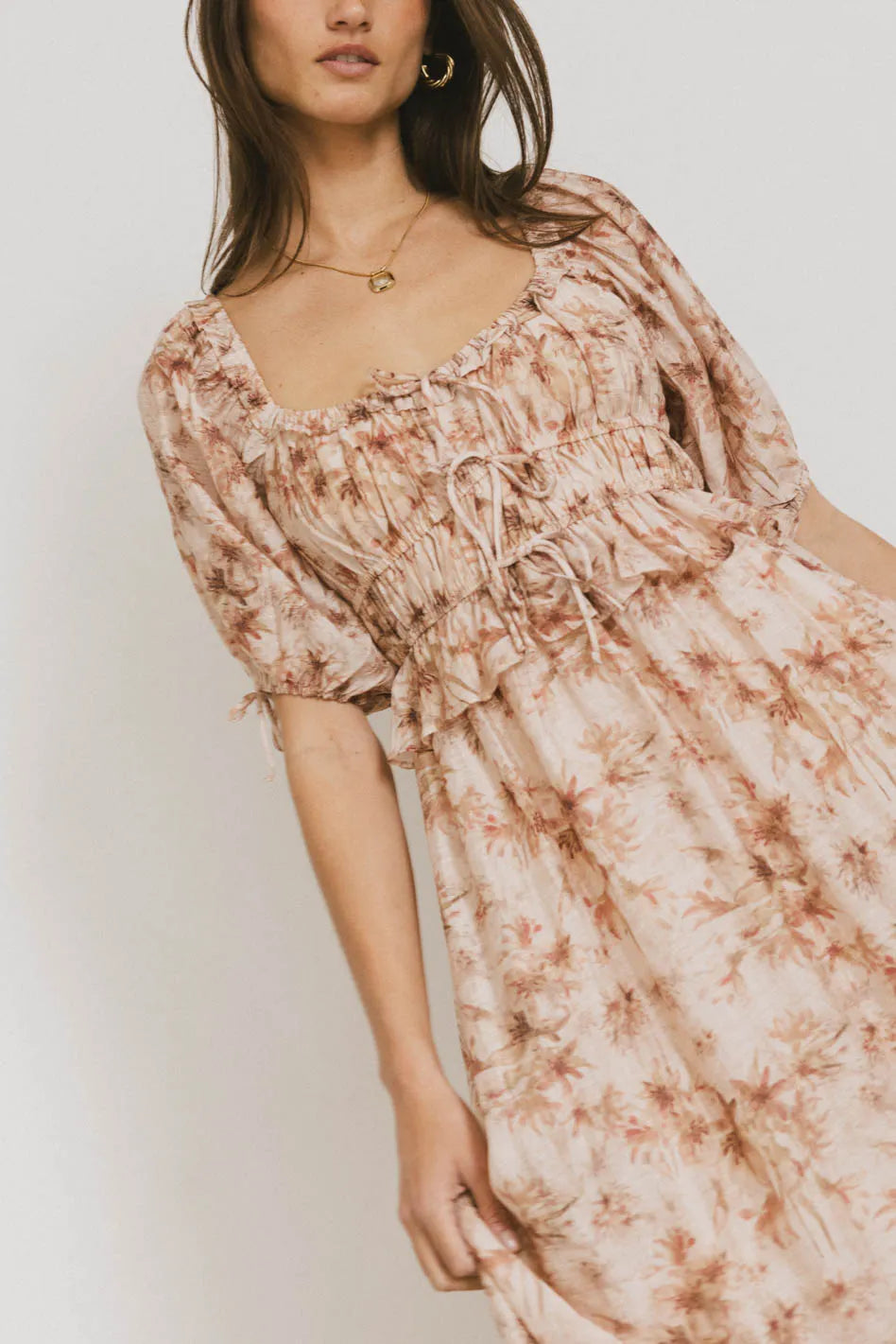 Nella Midi Dress for Women - Elegant Flowy Summer Dress with Pockets | Perfect for Beach, Vacation, Date Night & Casual Wear | FINAL SALE
