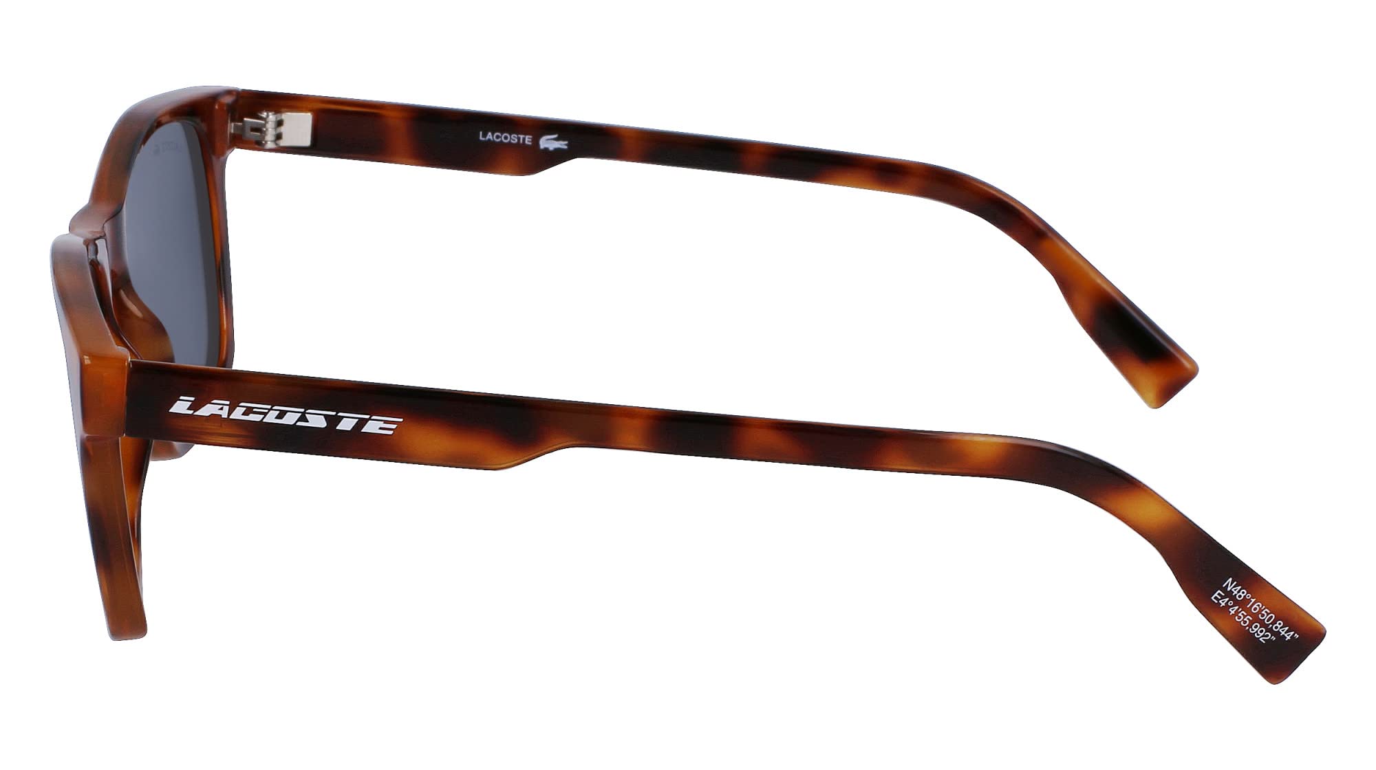 Lacoste Men's Polarized Active Sunglasses UV Protection - Lightweight Sport Sunglasses for Running, Cycling, Golf & Outdoor Activities