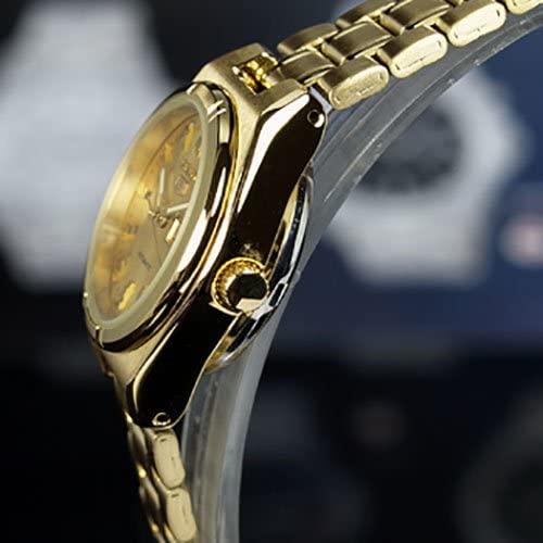 Seiko SYM600K Women's Automatic Watch - Gold Dial, Gold-Tone Stainless Steel Band | Elegant Dress Watch for Business, Formal Events & Luxury Gifts