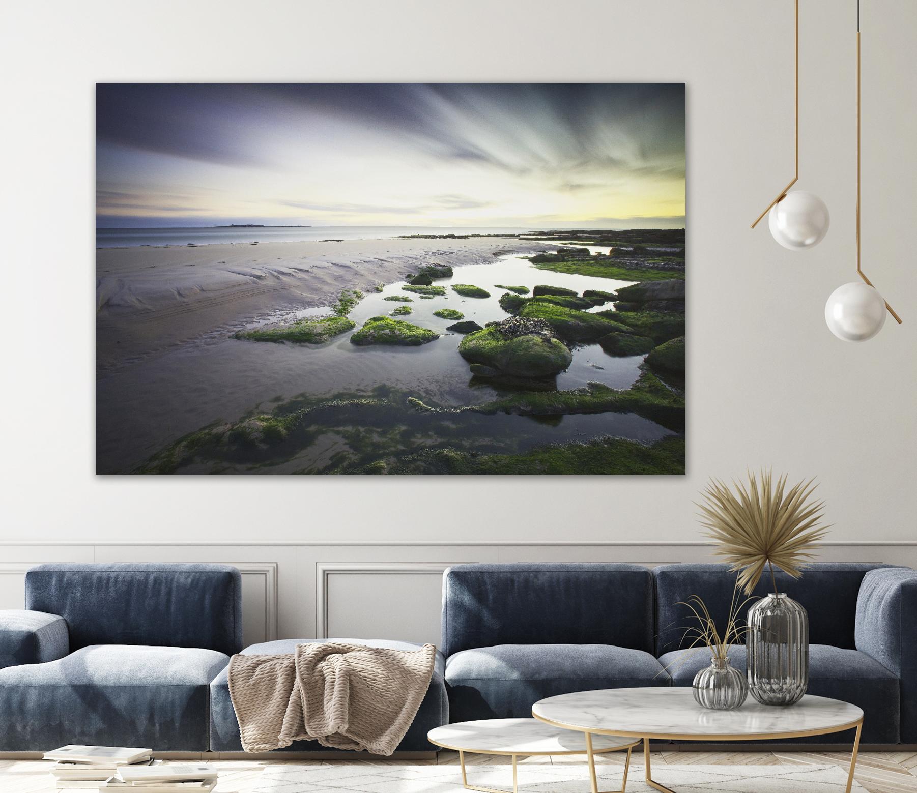 Cooper Dawn Over Seahouses Beach - Stunning Coastal Wall Art for Home & Office Decor | Perfect for Living Rooms, Bedrooms & Beach House Interiors