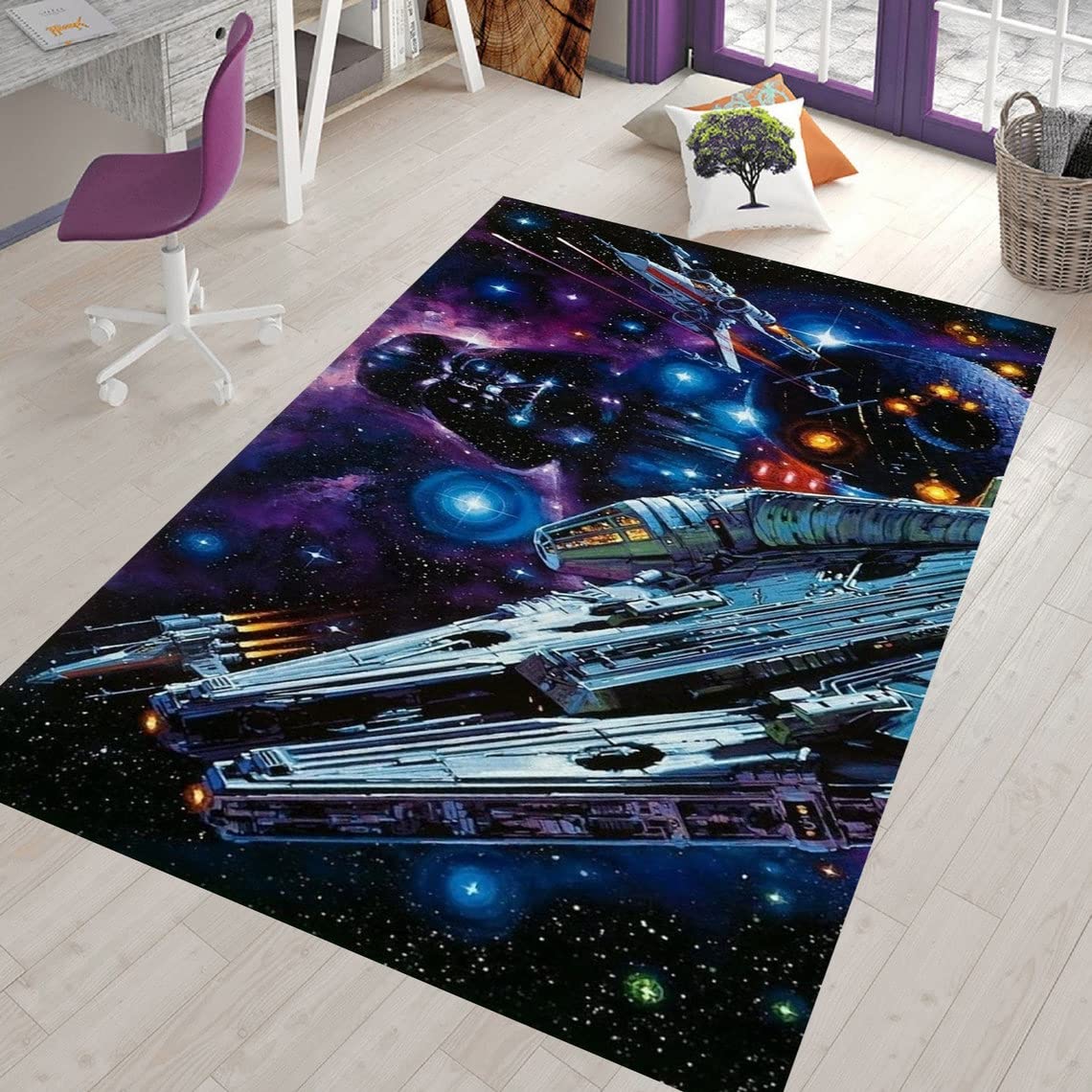 Soft Non-Slip Movie Characters Area Rug 3x5 4x6 5x8 5.2x9 ft - Cozy Home Decor for Bedroom & Living Room - Perfect Gift for Movie Lovers & Boys - Great for Movie Nights, Gaming Rooms & Pop Culture Themed Spaces
