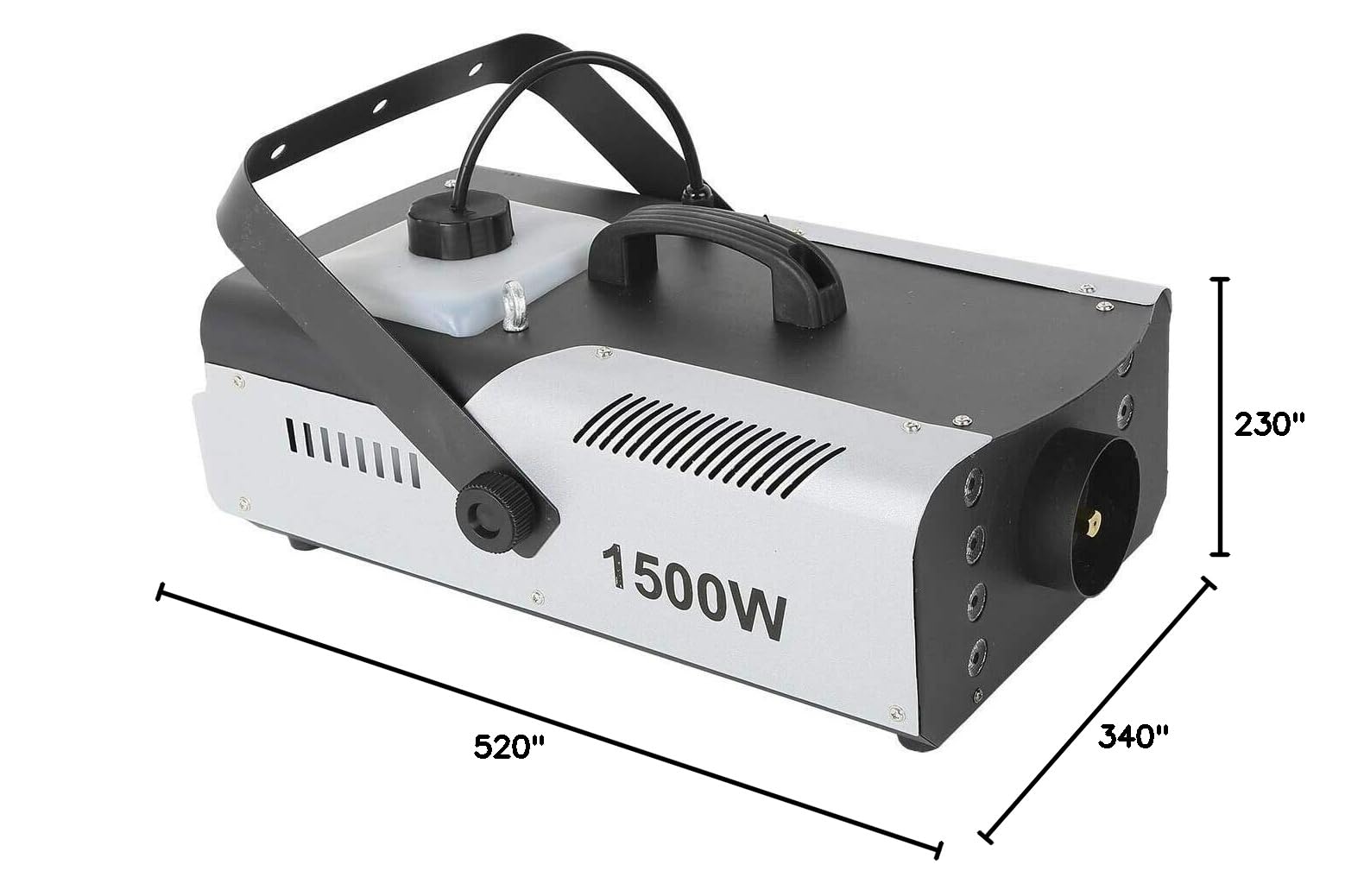 1500W Halloween Smoke Fog Machine with RGB LED Lights & Remote Control - 3-in-1 DJ Stage Fogger for Halloween Parties, Concerts, and Theater Performances