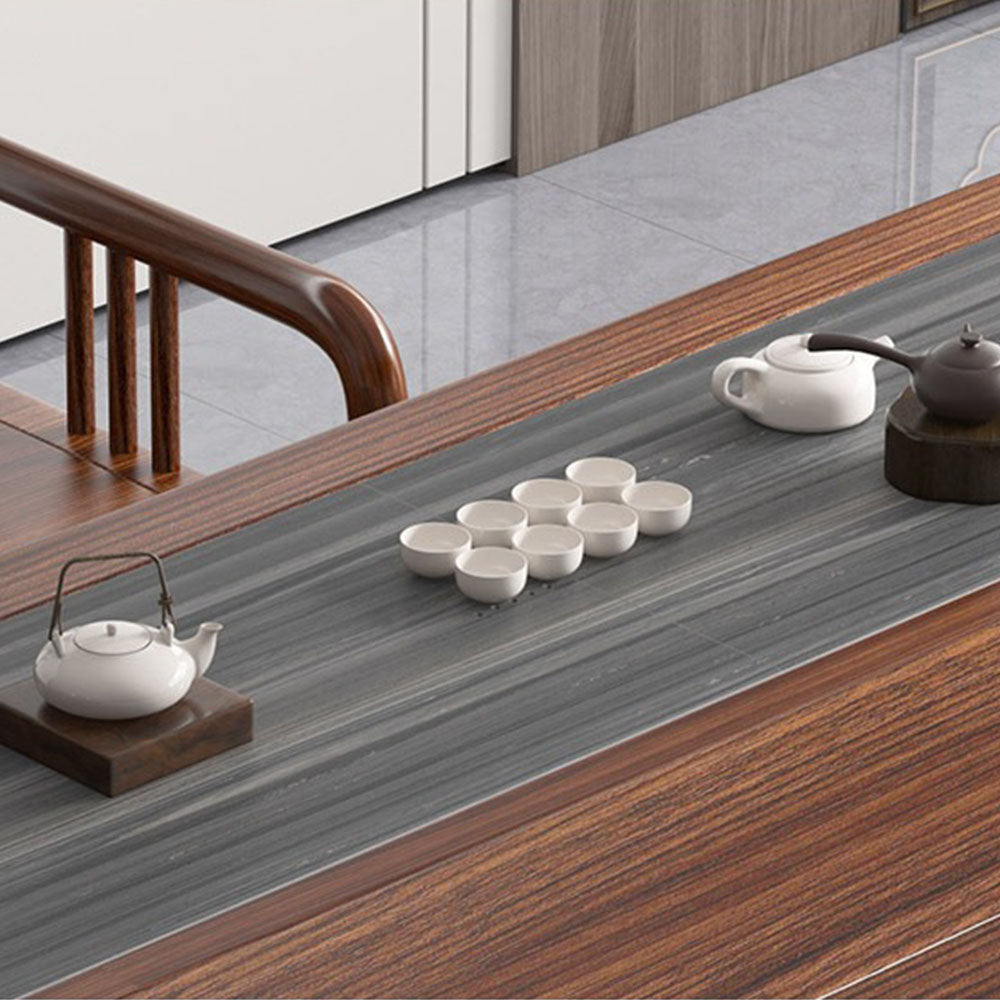 Handcrafted Elm Wood Chinese Zen Gongfu Tea Table - Traditional Tea Ceremony Table for Meditation & Relaxation - Perfect for Home, Office, or Tea House Decor