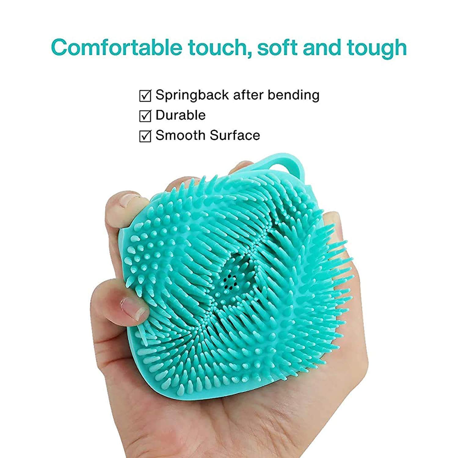 KB Collection Silicone Massage Bath Brush with Soap Dispenser for Baby, Kids, Men & Women - Soft Shower Brush for Body, Face & Short Hair - Exfoliating Skin Scrubber & Massage Glove Loofah (Multipack) - Perfect for Gentle Cleansing, Spa Days & Family Bath Time